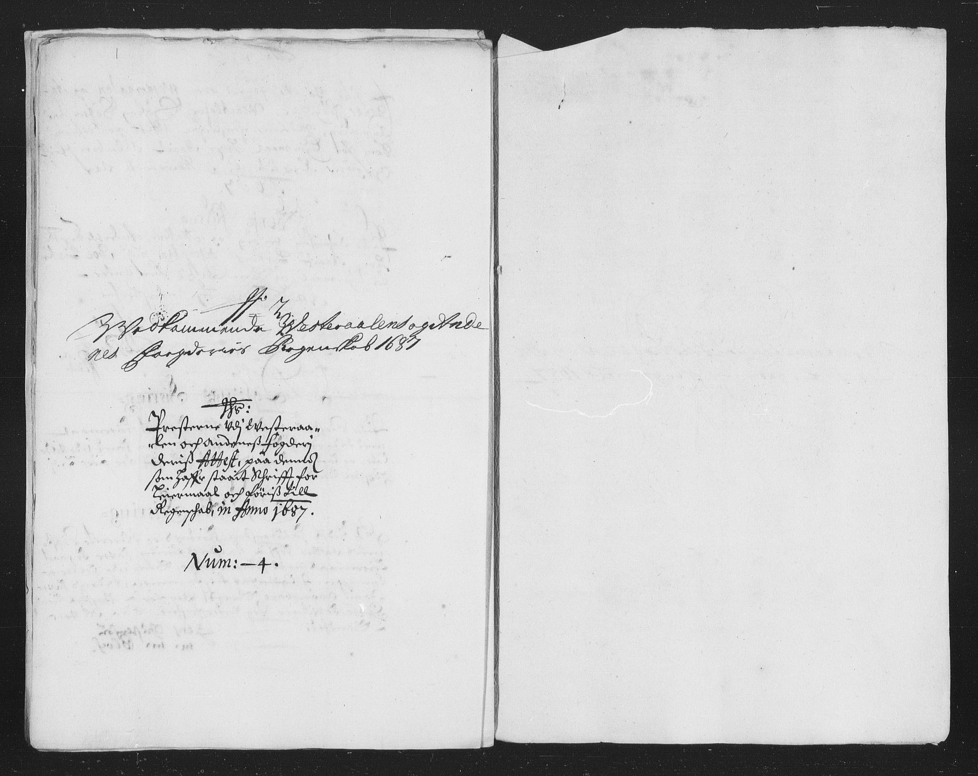 Rentekammeret inntil 1814, Reviderte regnskaper, Stiftamtstueregnskaper, Trondheim stiftamt og Nordland amt, RA/EA-6044/R/Rh/L0010: Nordland amt, 1687