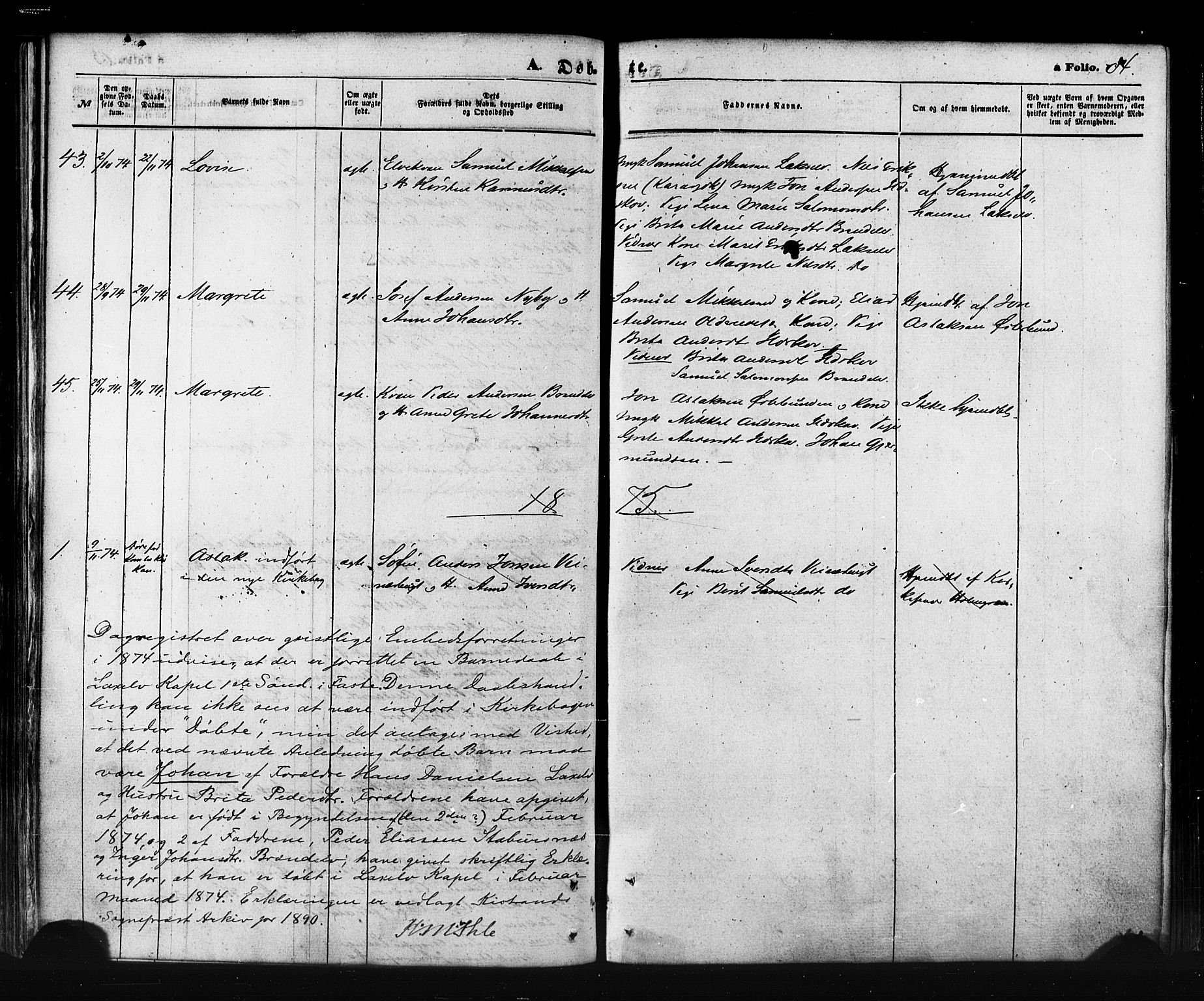 Kistrand/Porsanger sokneprestembete, AV/SATØ-S-1351/H/Ha/L0005.kirke: Ministerialbok nr. 5, 1860-1874, s. 84