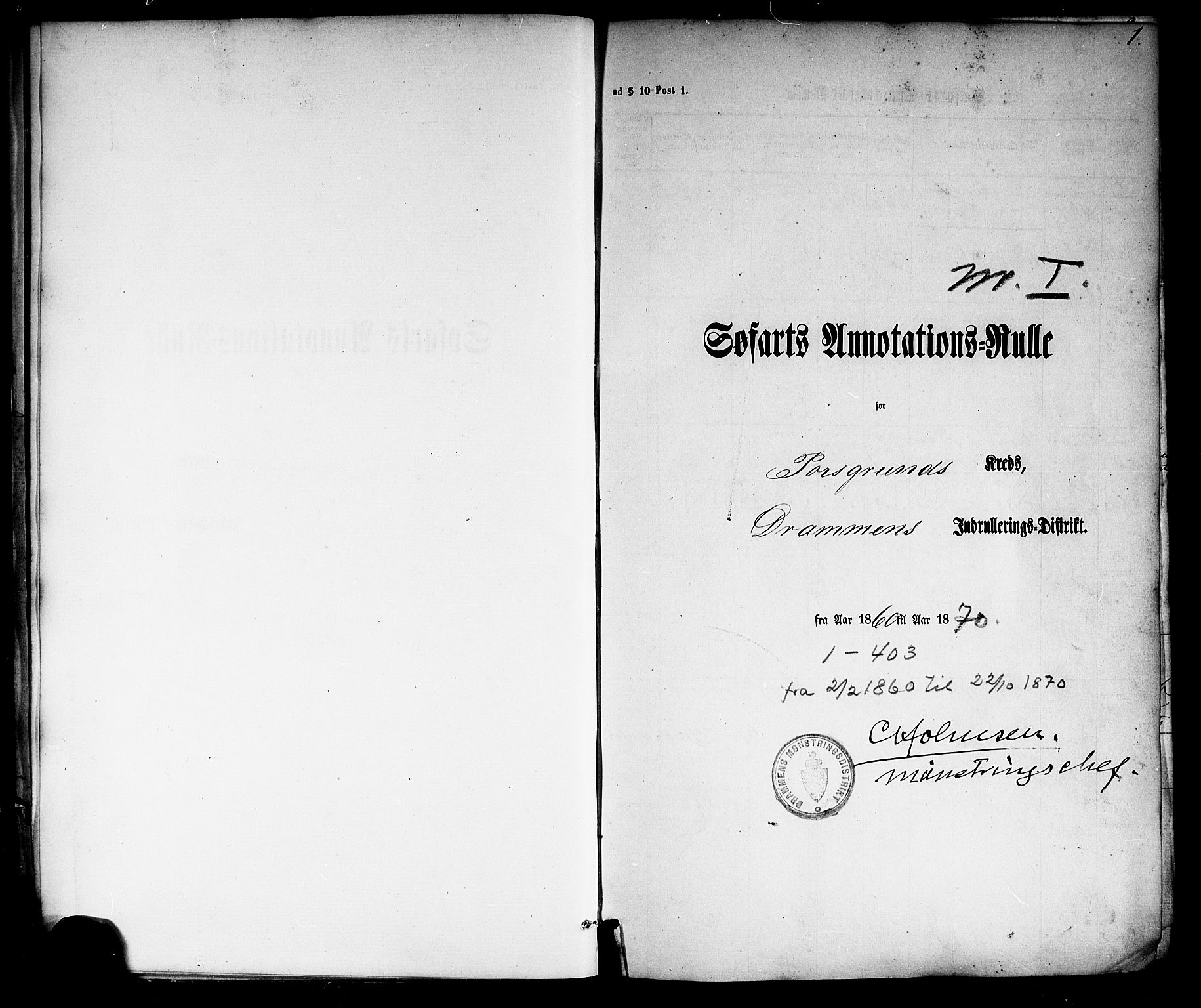 Porsgrunn innrulleringskontor, SAKO/A-829/F/Fb/L0003: Annotasjonsrulle, 1860-1870, s. 28