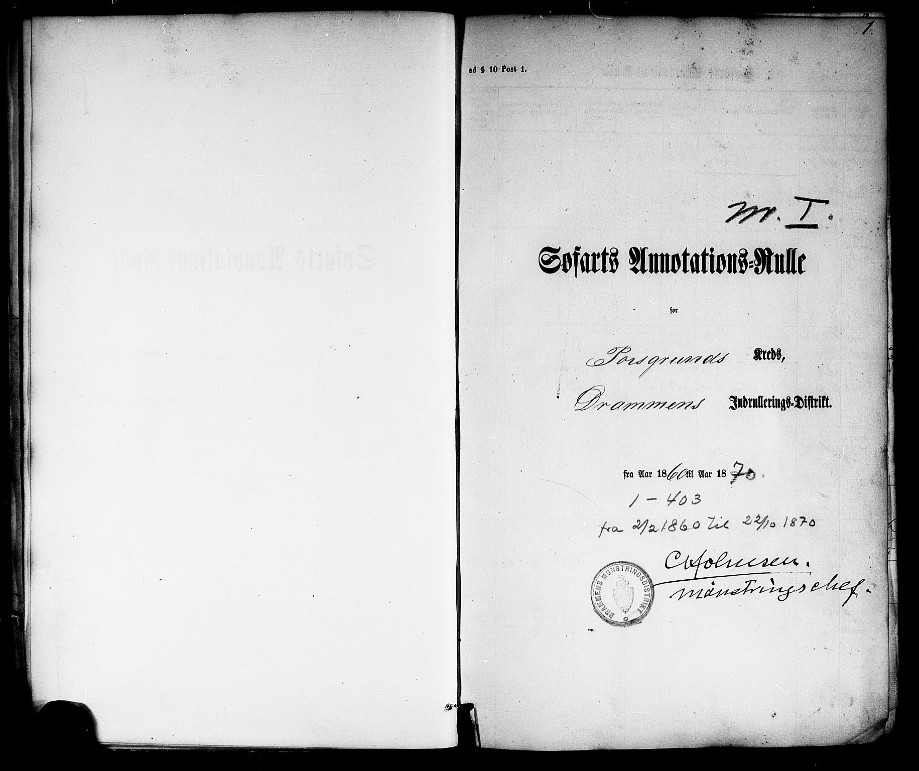 Porsgrunn innrulleringskontor, AV/SAKO-A-829/F/Fb/L0003: Annotasjonsrulle, 1860-1870, s. 28