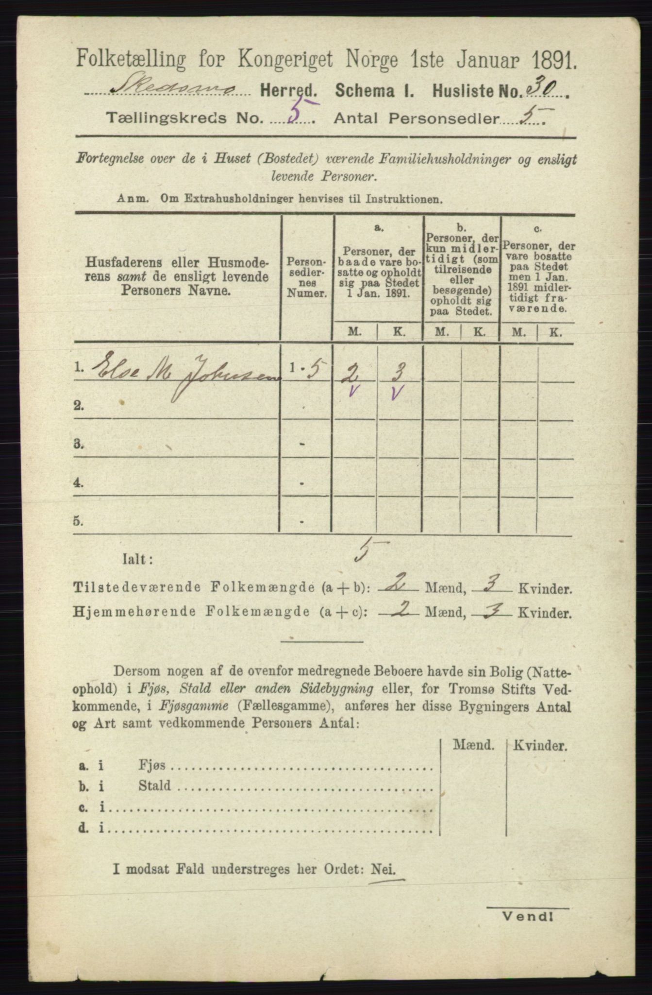 RA, Folketelling 1891 for 0231 Skedsmo herred, 1891, s. 2275