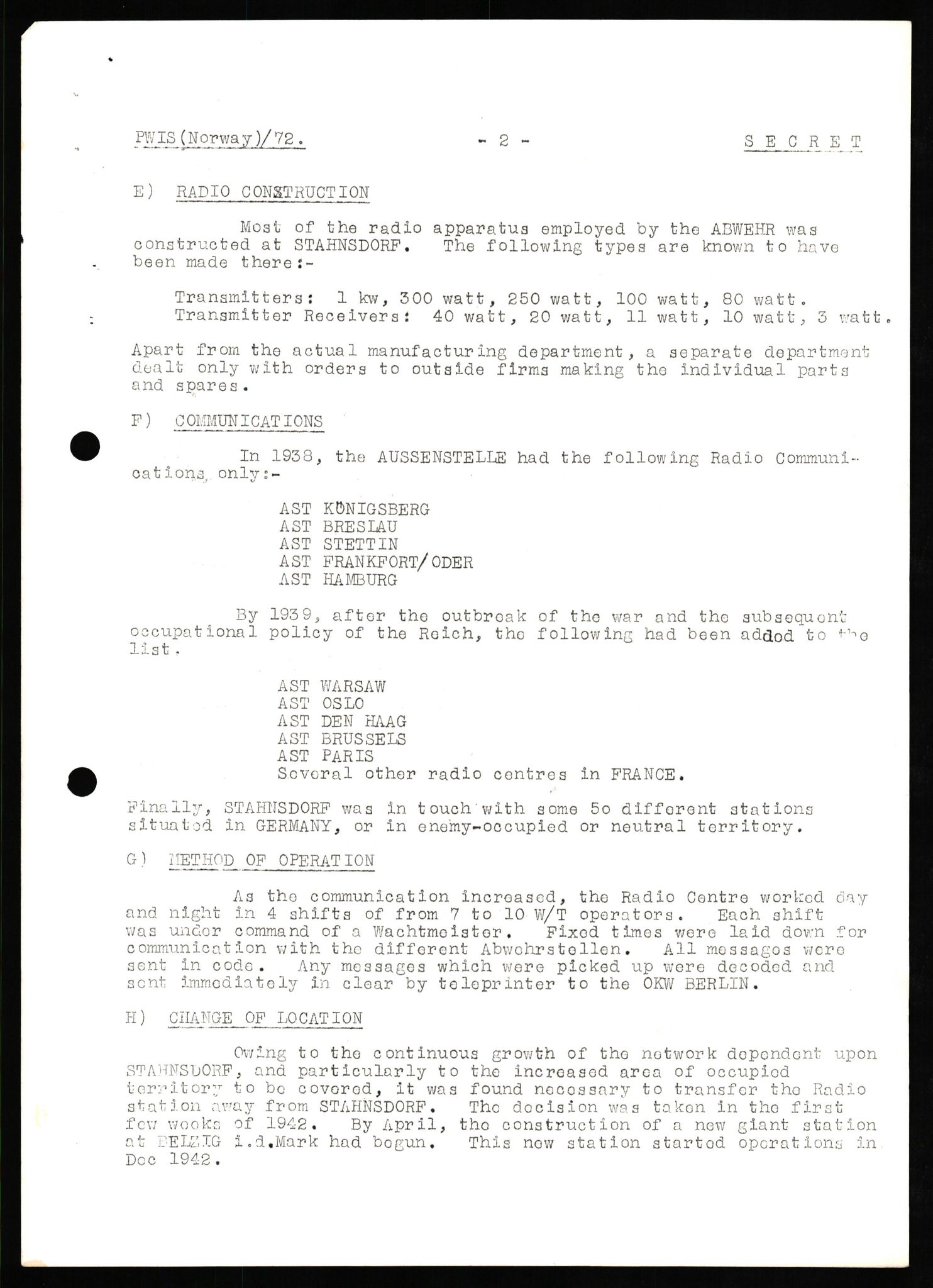 Forsvaret, Forsvarets overkommando II, AV/RA-RAFA-3915/D/Db/L0024: CI Questionaires. Tyske okkupasjonsstyrker i Norge. Tyskere., 1945-1946, s. 377