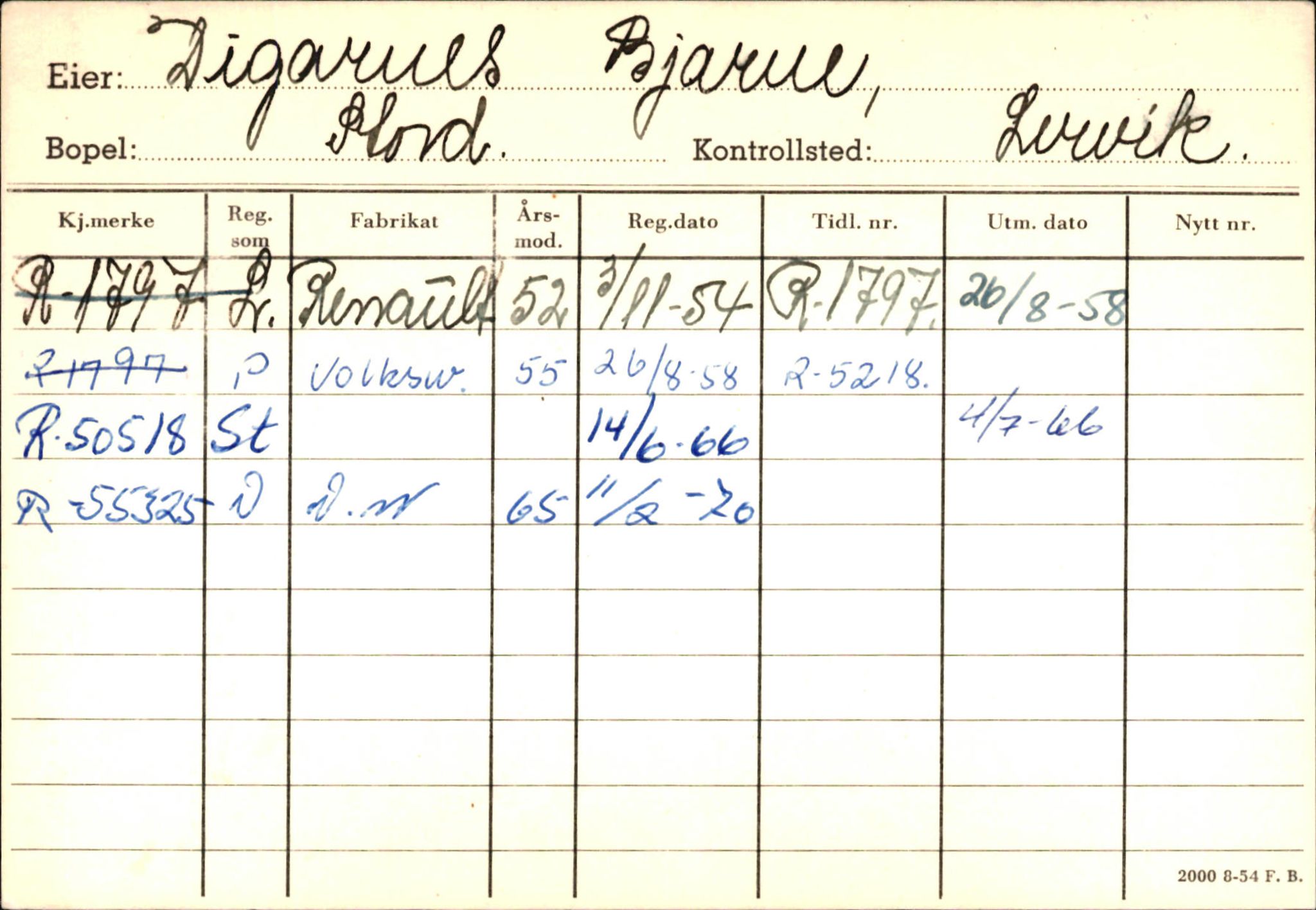 Statens vegvesen, Hordaland vegkontor, AV/SAB-A-5201/2/Ha/L0009: R-eierkort D-E, 1920-1971, s. 31