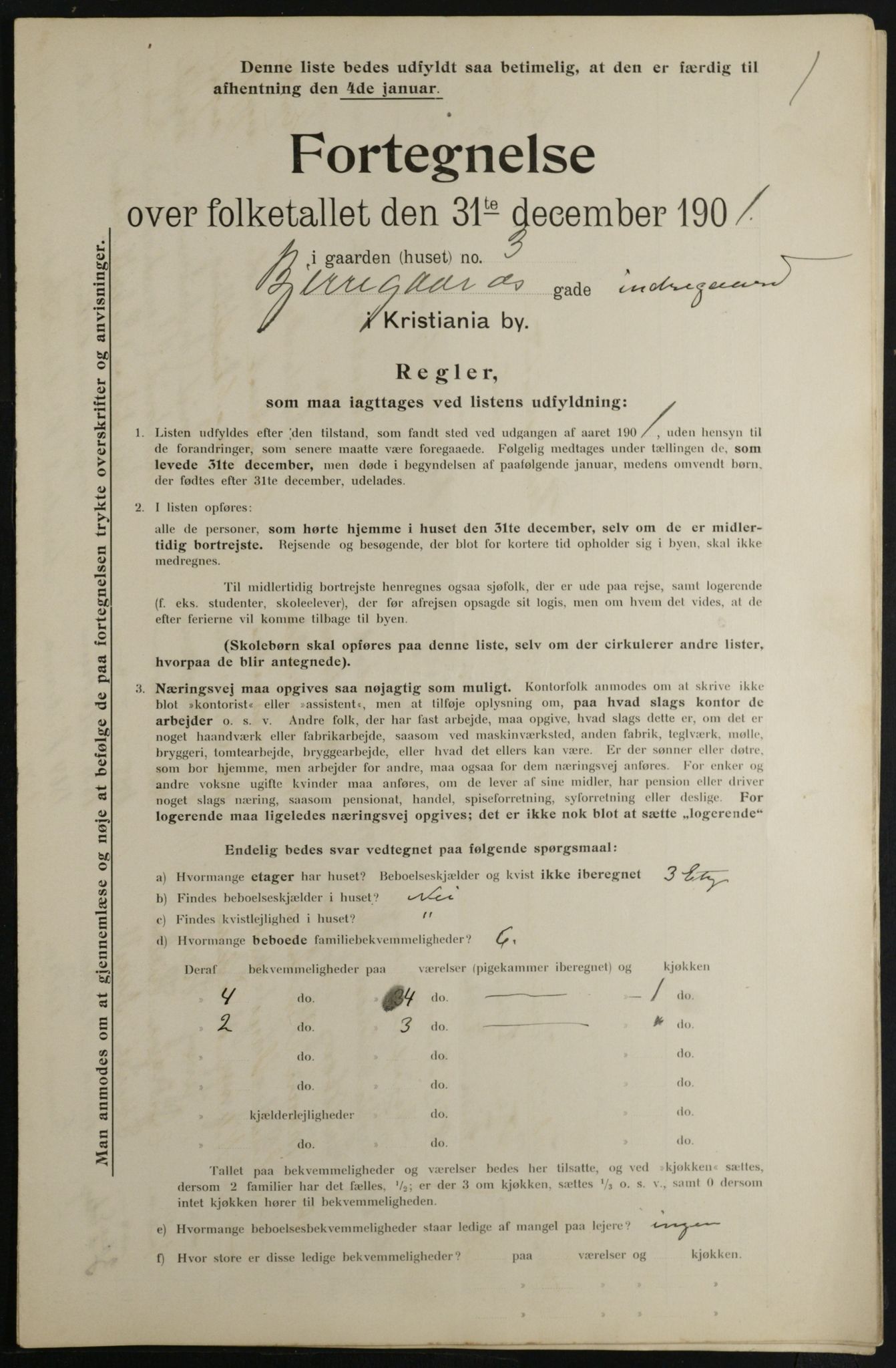 OBA, Kommunal folketelling 31.12.1901 for Kristiania kjøpstad, 1901, s. 960