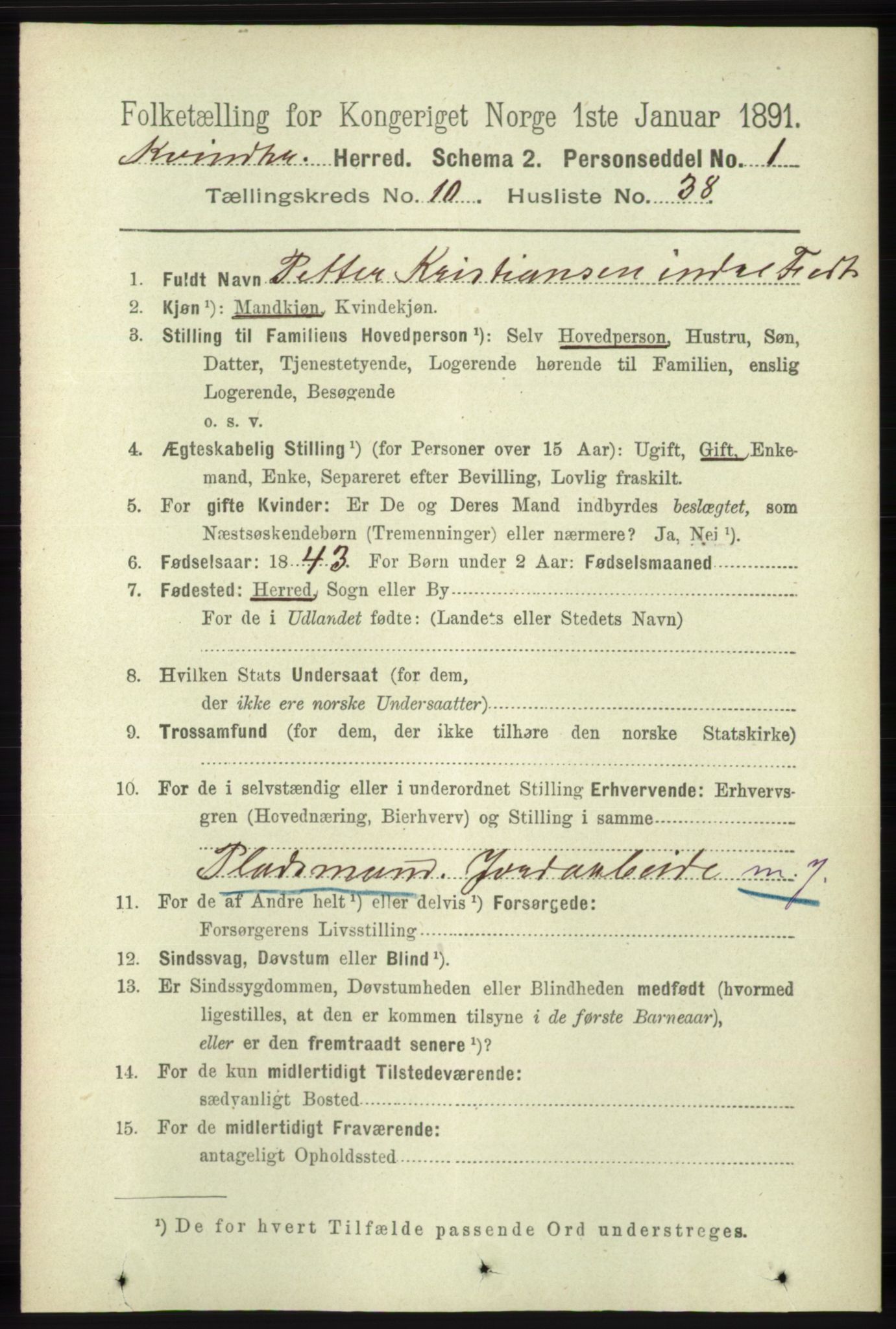 RA, Folketelling 1891 for 1224 Kvinnherad herred, 1891, s. 3769