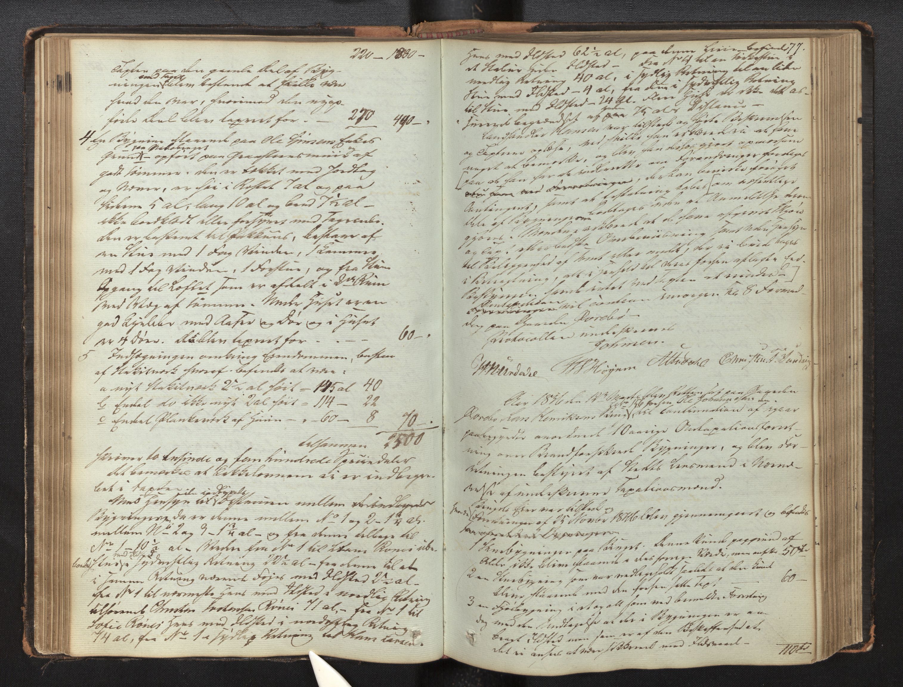 Lensmannen i Luster, AV/SAB-A-29301/0012/L0002: Branntakstprotokoll, 1846-1868, s. 76b-77a