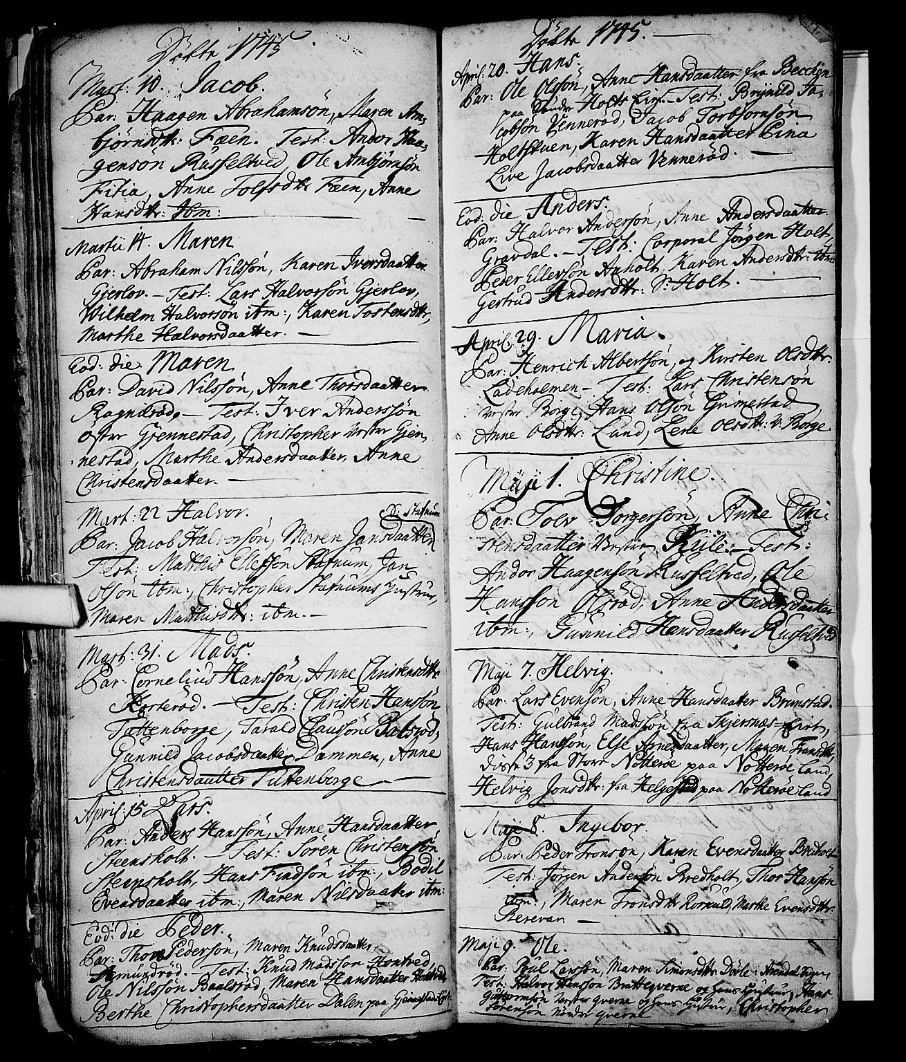 Stokke kirkebøker, SAKO/A-320/F/Fa/L0002: Ministerialbok nr. I 2, 1732-1770, s. 37