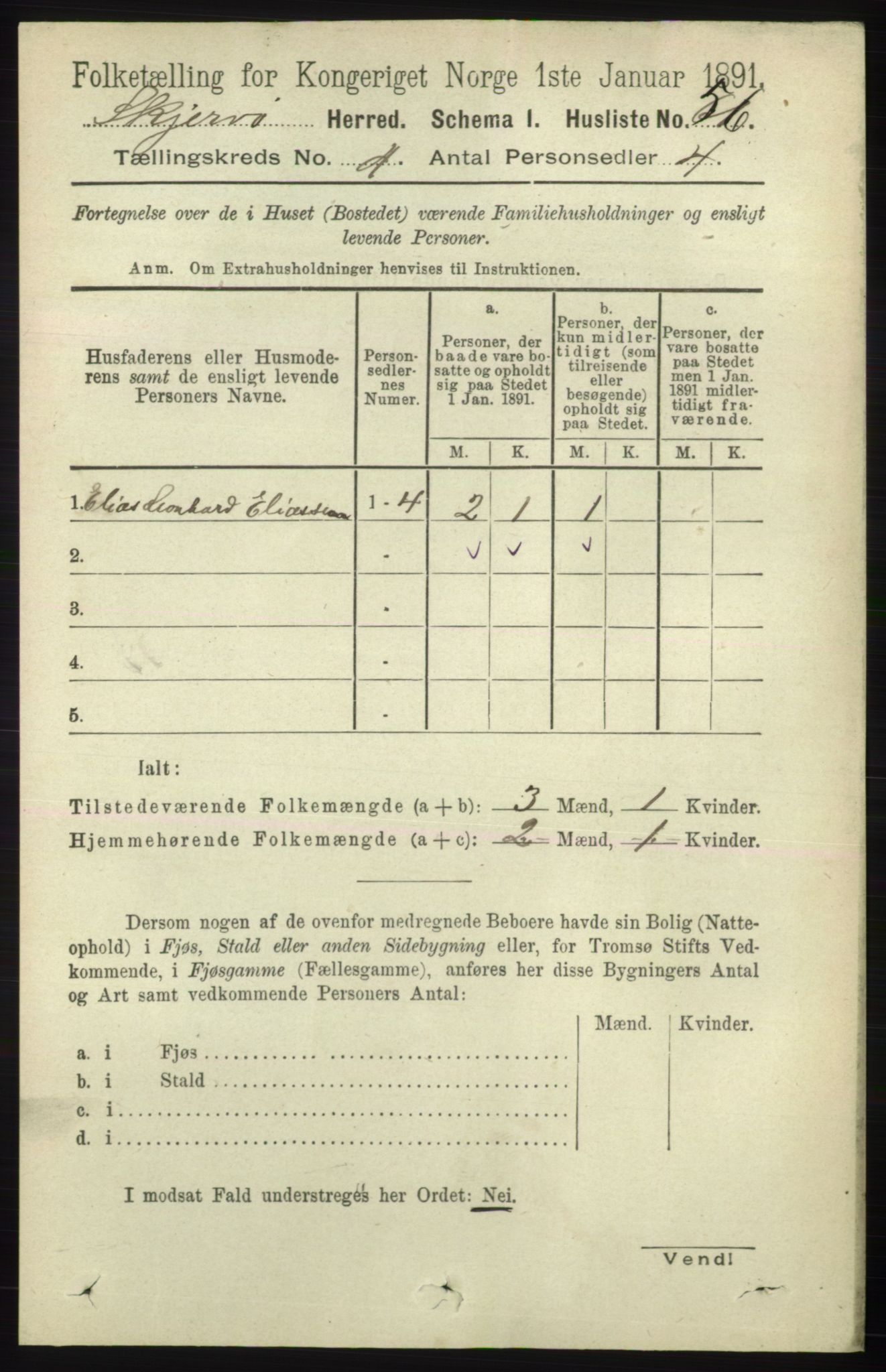 RA, Folketelling 1891 for 1941 Skjervøy herred, 1891, s. 2279