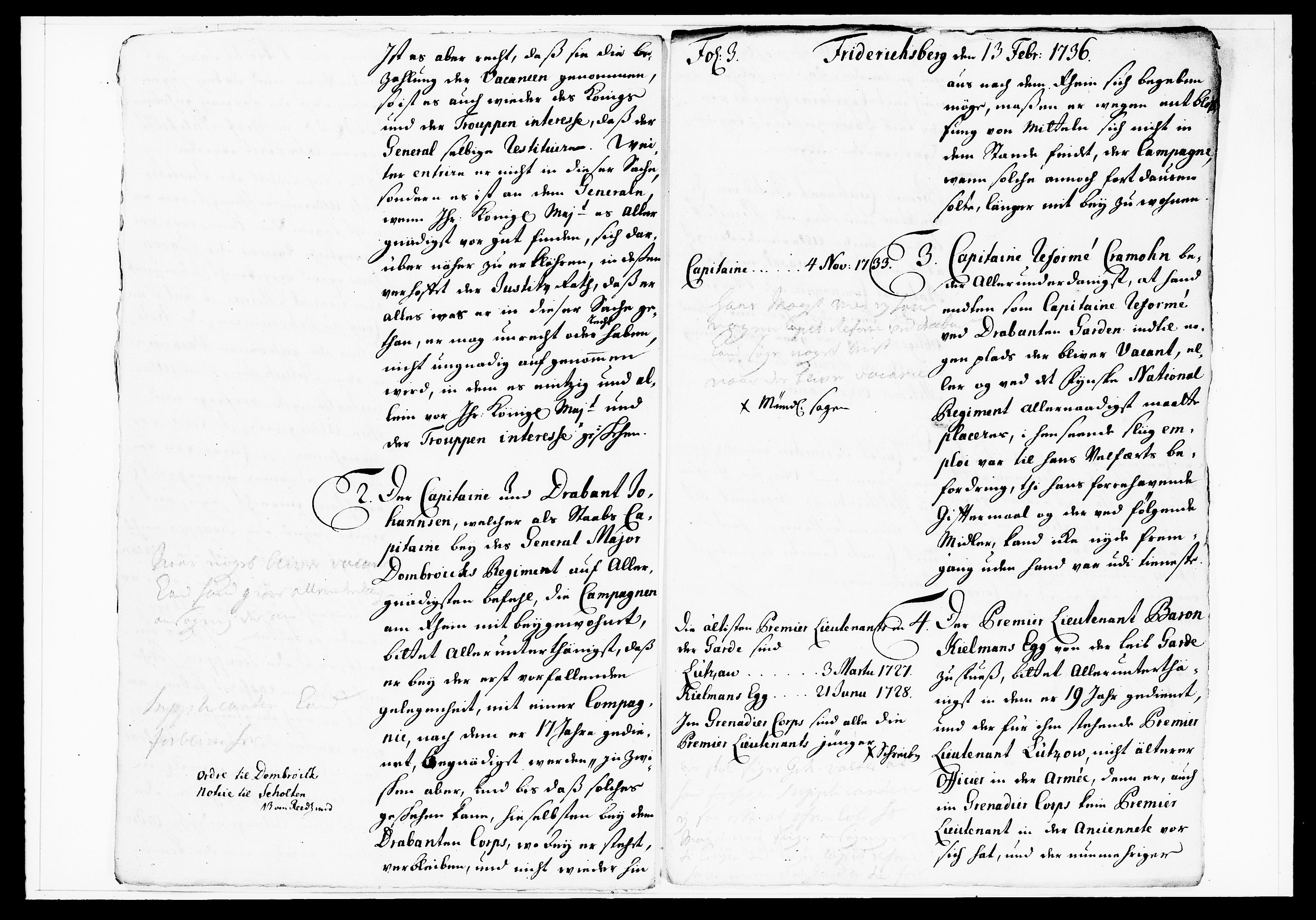 Krigskollegiet, Krigskancelliet, DRA/A-0006/-/1130-1137: Refererede sager, 1736, s. 42