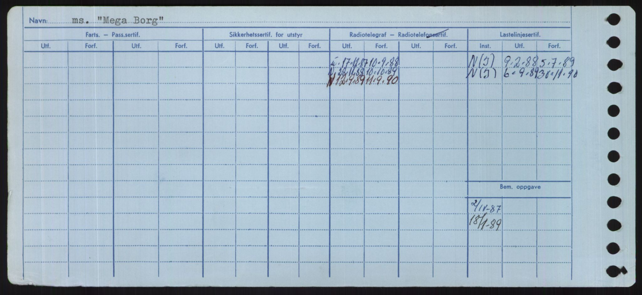 Sjøfartsdirektoratet med forløpere, Skipsmålingen, RA/S-1627/H/Hd/L0024: Fartøy, M-Mim, s. 442