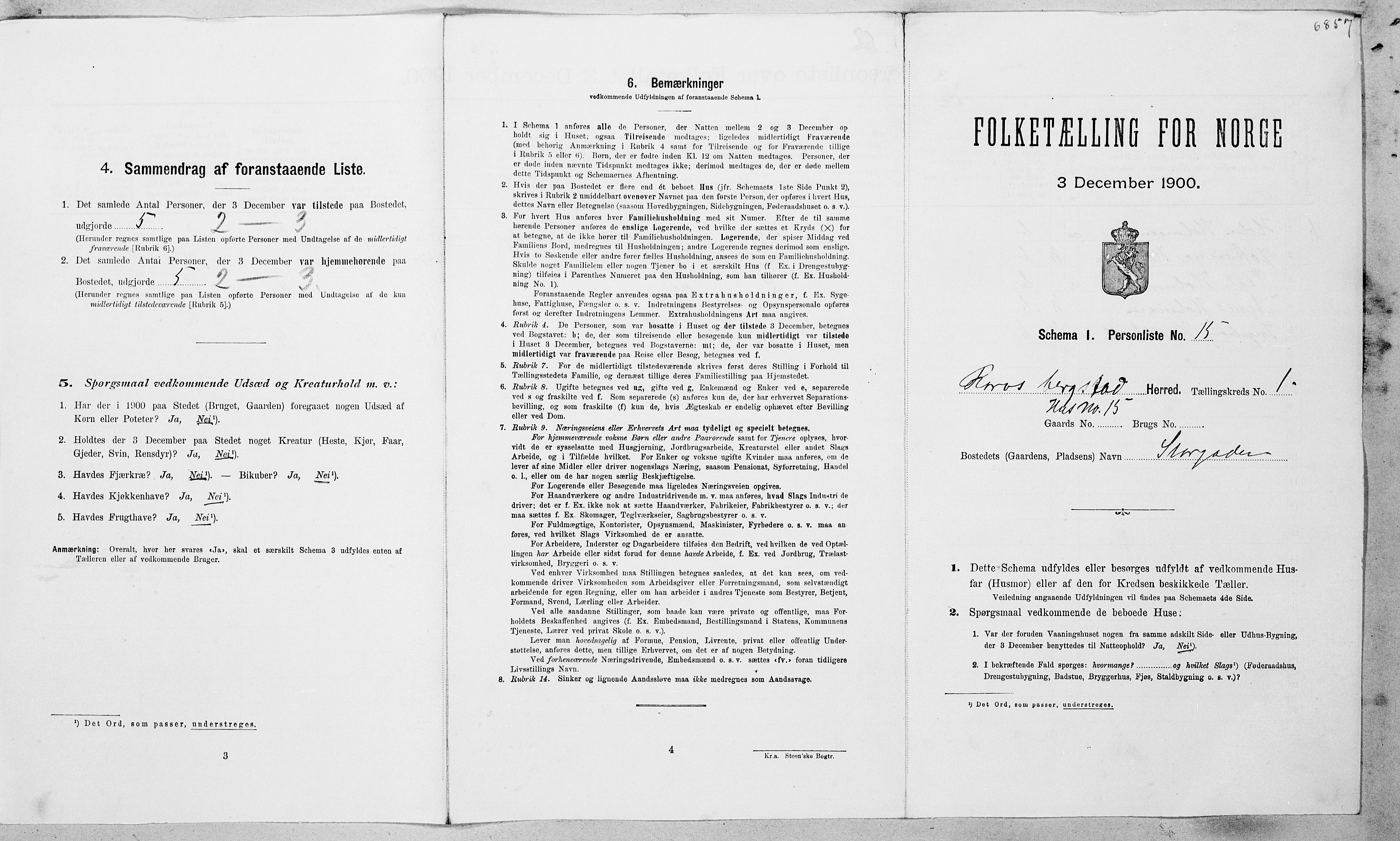SAT, Folketelling 1900 for 1640 Røros herred, 1900, s. 72