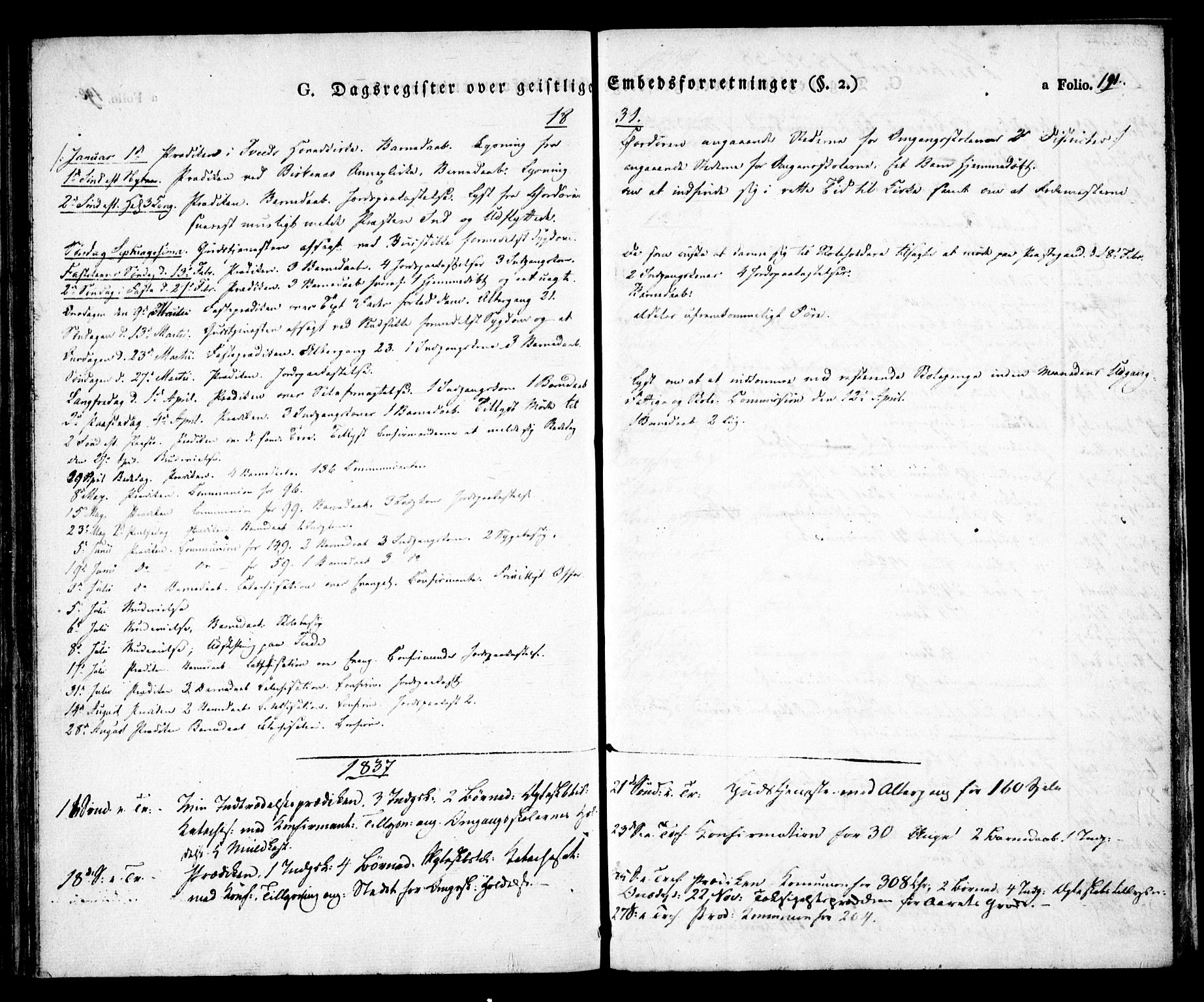 Birkenes sokneprestkontor, AV/SAK-1111-0004/F/Fa/L0001: Ministerialbok nr. A 1, 1829-1849, s. 191