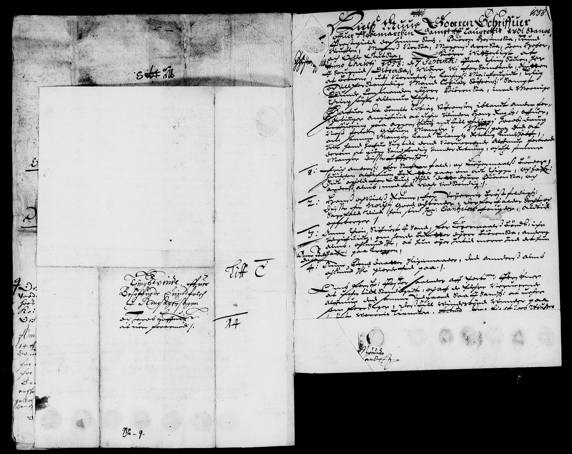 Rentekammeret inntil 1814, Reviderte regnskaper, Lensregnskaper, AV/RA-EA-5023/R/Rb/Rba/L0240: Akershus len, 1656-1658