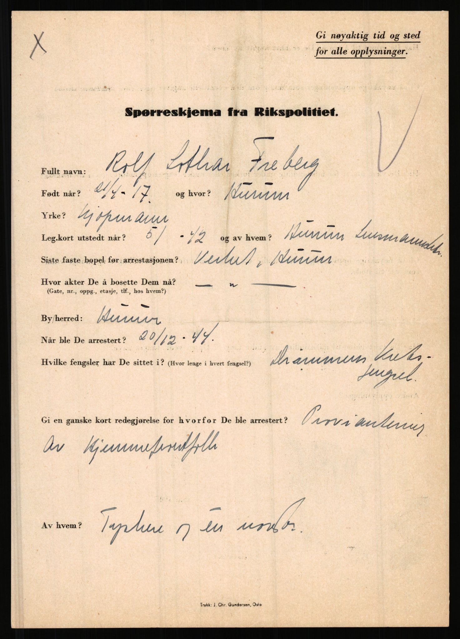 Rikspolitisjefen, AV/RA-S-1560/L/L0004: Eriksen, Alf - Geving, Øivind, 1940-1945, s. 793