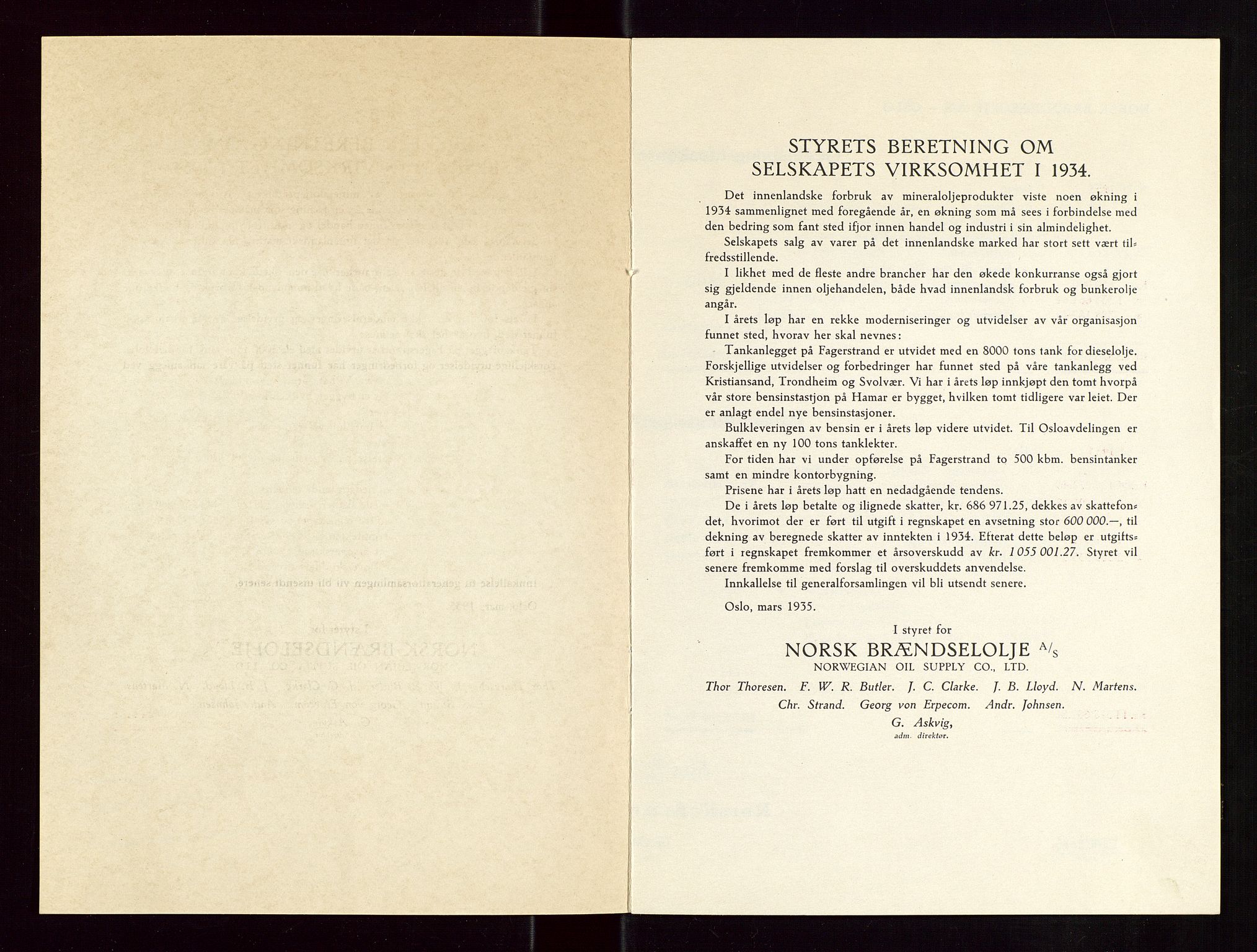 PA 1544 - Norsk Brændselolje A/S, SAST/A-101965/1/A/Aa/L0002/0003: Generalforsamling  / Generalforsamling 1935, 1936, 1935-1936, s. 6