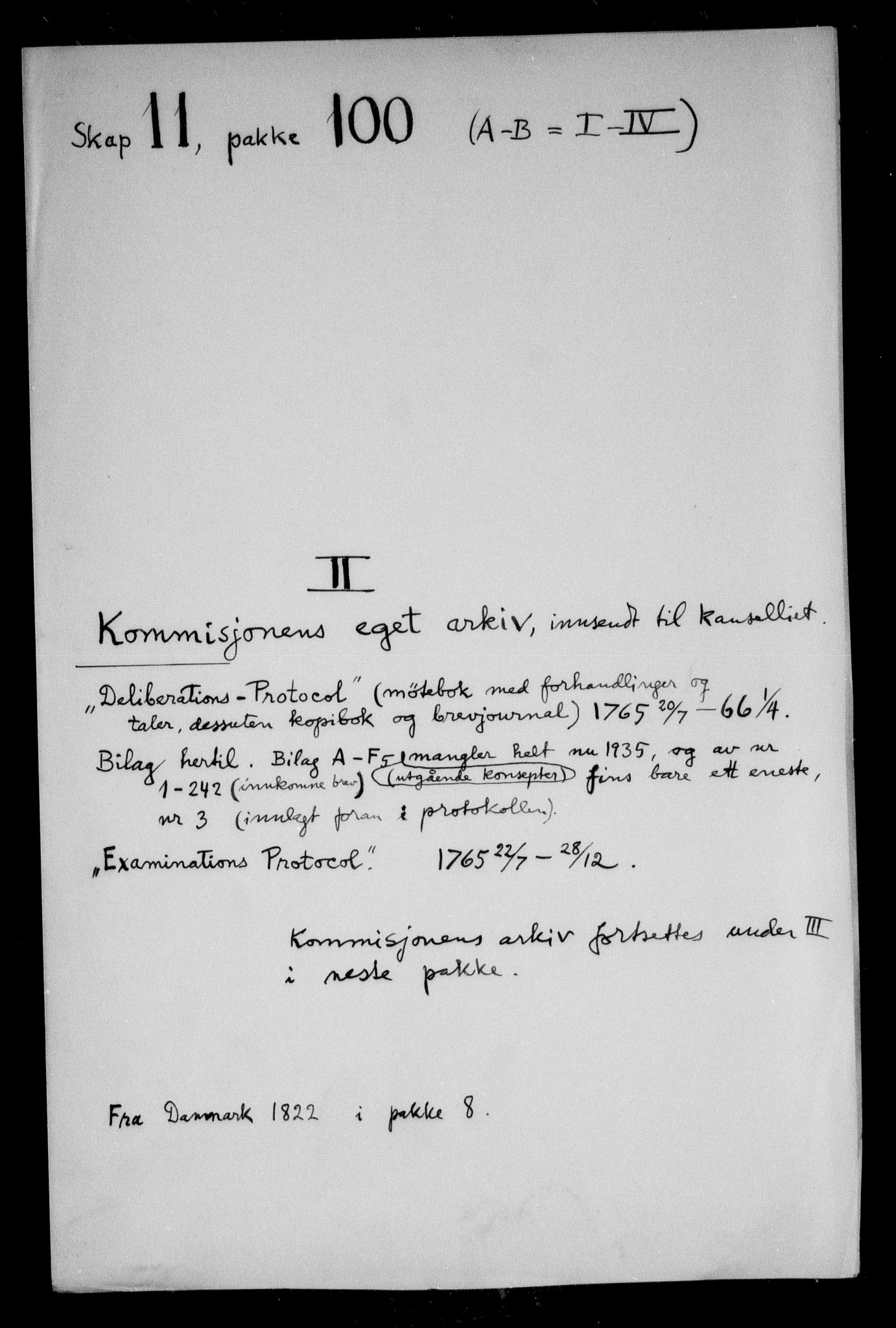 Danske Kanselli, Skapsaker, RA/EA-4061/F/L0046: Skap 11, pakke 100 I-100 II, 1765-1766, s. 372