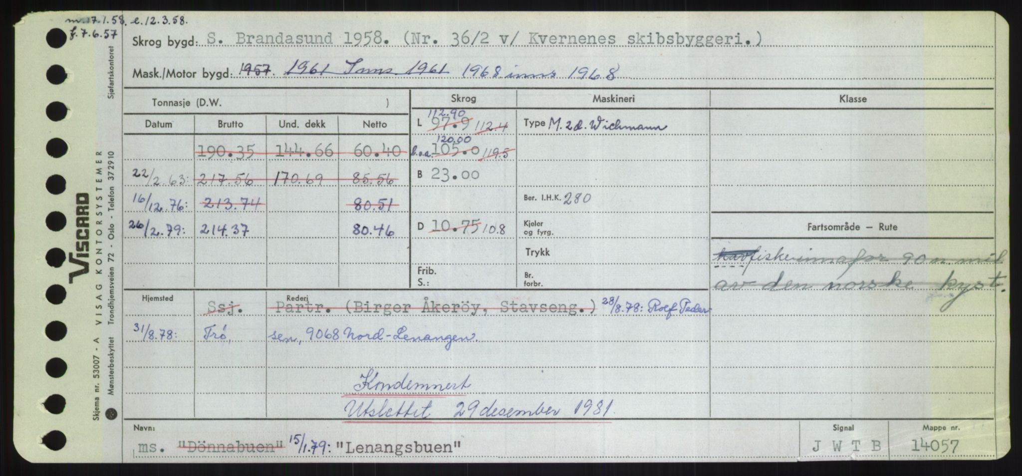 Sjøfartsdirektoratet med forløpere, Skipsmålingen, AV/RA-S-1627/H/Hd/L0022: Fartøy, L-Lia, s. 357