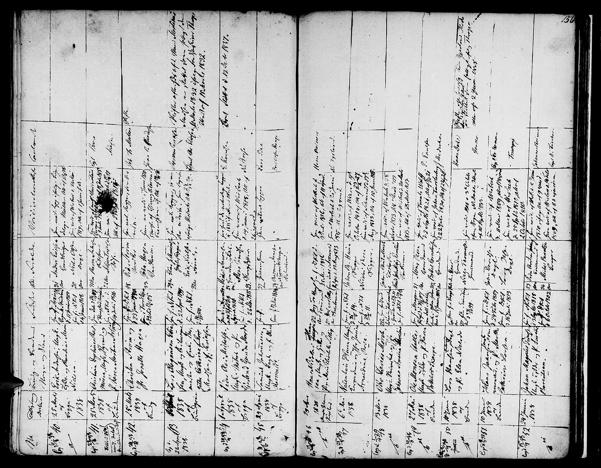 Nykirken Sokneprestembete, SAB/A-77101/H/Hab: Klokkerbok nr. A 2, 1782-1847, s. 156