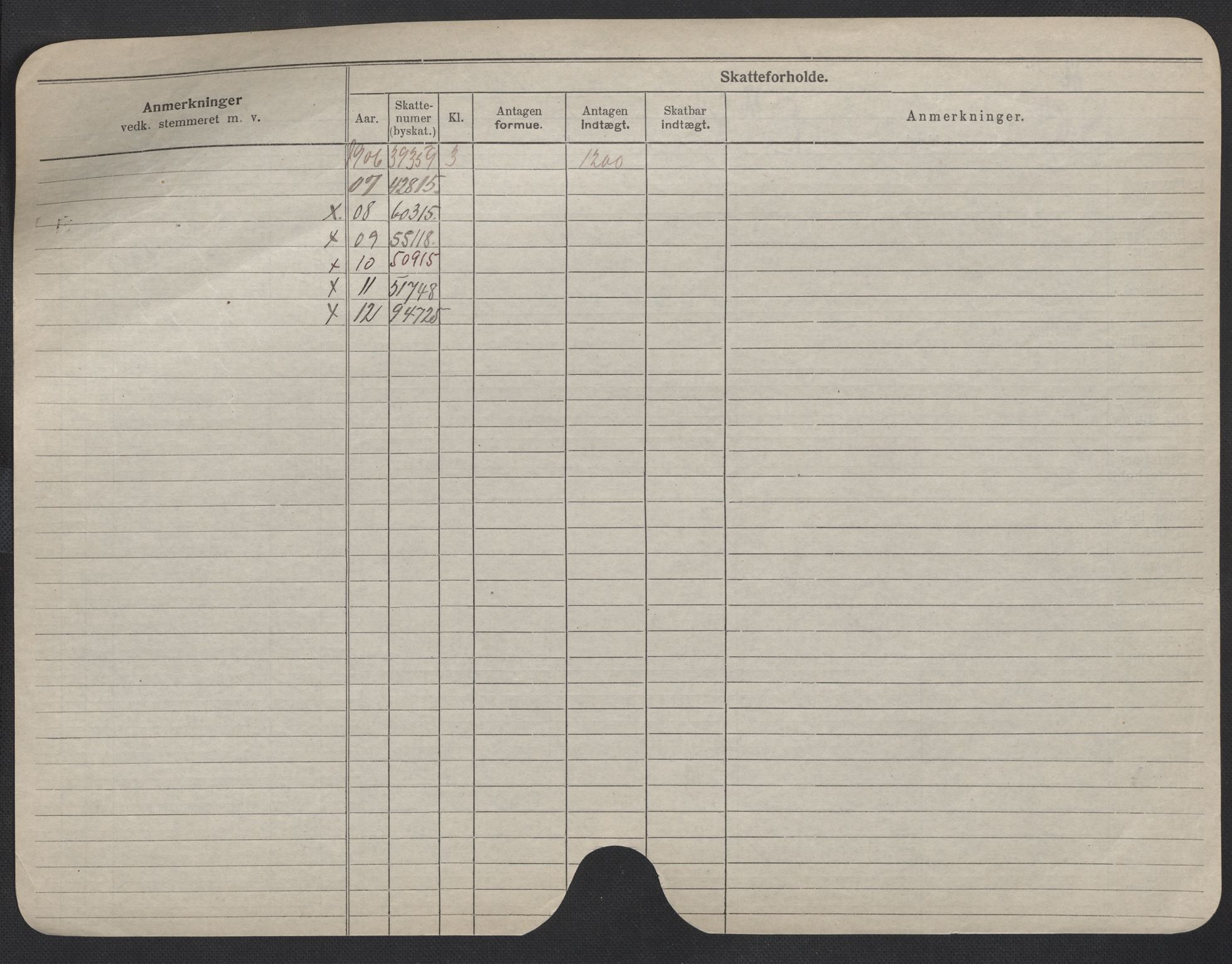 Oslo folkeregister, Registerkort, SAO/A-11715/F/Fa/Fac/L0009: Menn, 1906-1914, s. 151b