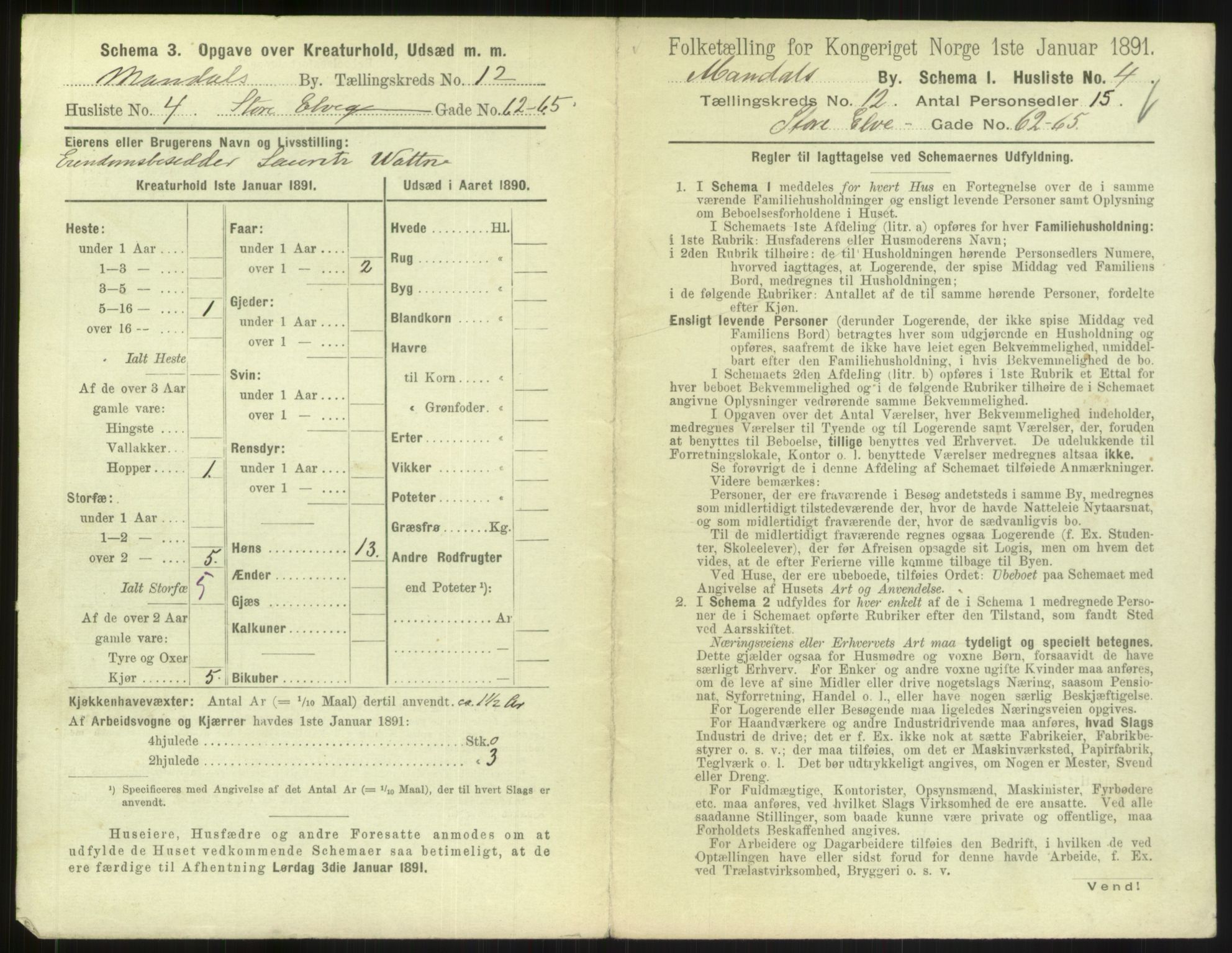 RA, Folketelling 1891 for 1002 Mandal ladested, 1891, s. 563