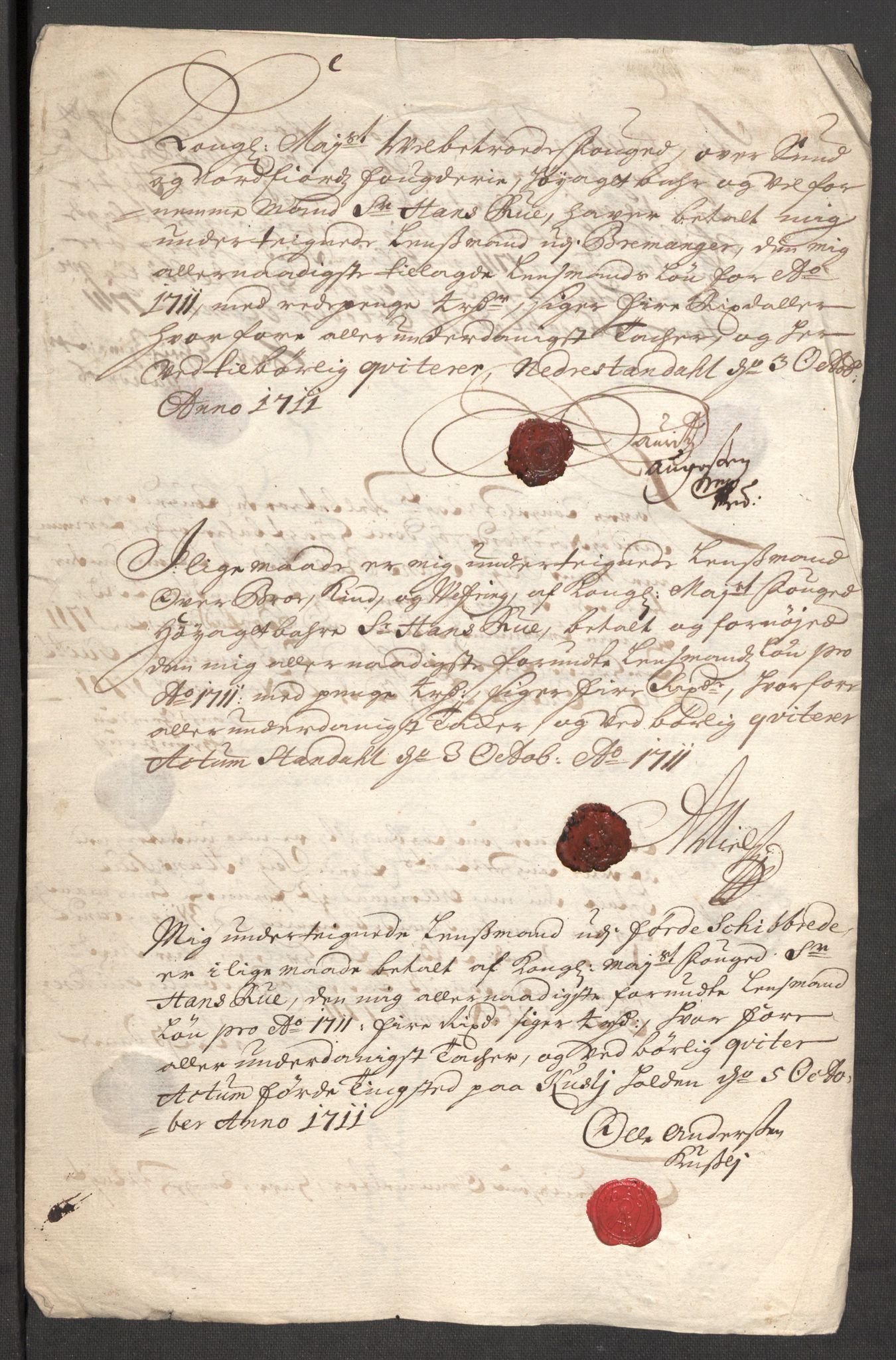 Rentekammeret inntil 1814, Reviderte regnskaper, Fogderegnskap, RA/EA-4092/R53/L3433: Fogderegnskap Sunn- og Nordfjord, 1710-1711, s. 511