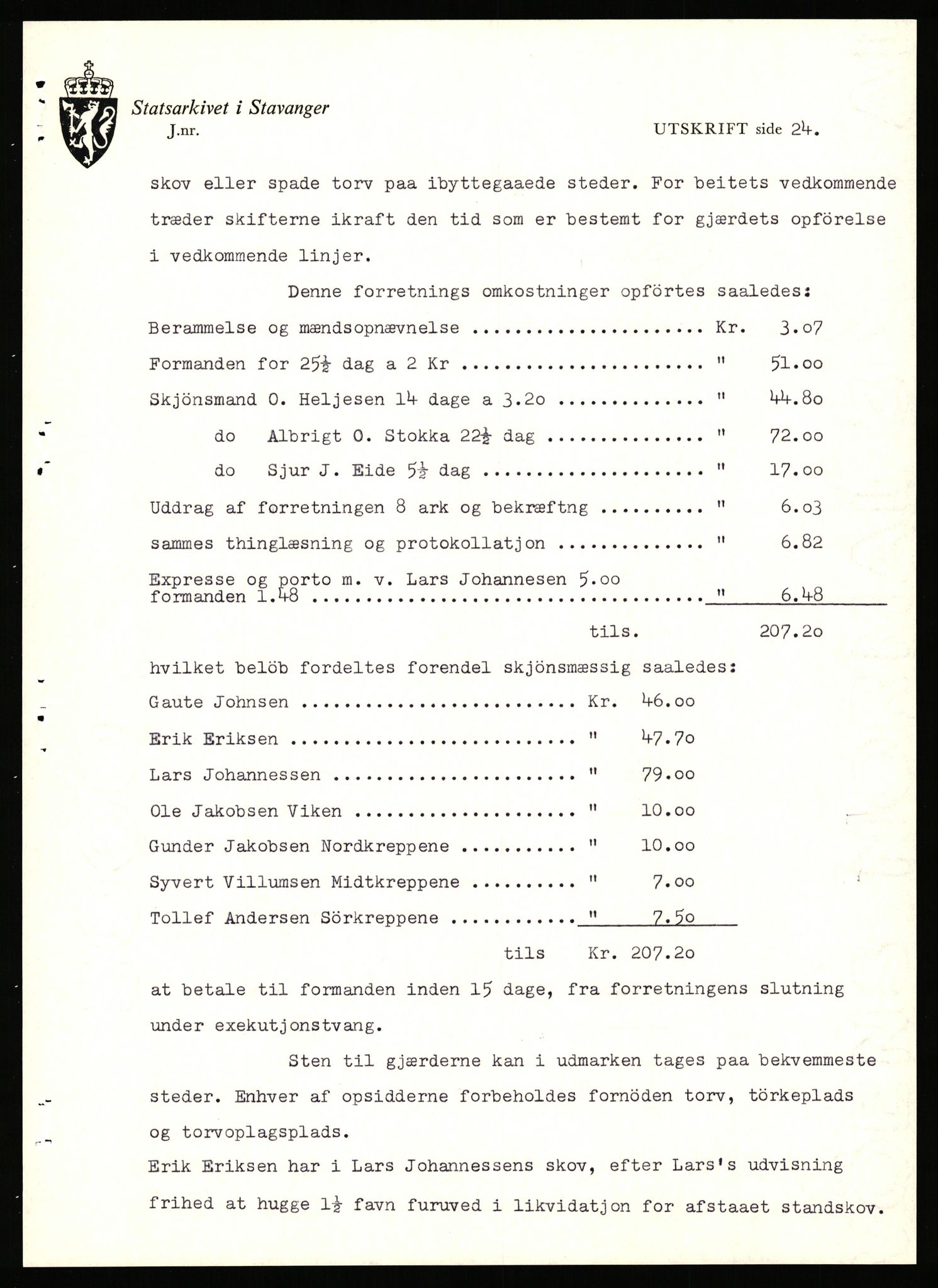 Statsarkivet i Stavanger, AV/SAST-A-101971/03/Y/Yj/L0048: Avskrifter sortert etter gårdsnavn: Kluge - Kristianslyst, 1750-1930, s. 525