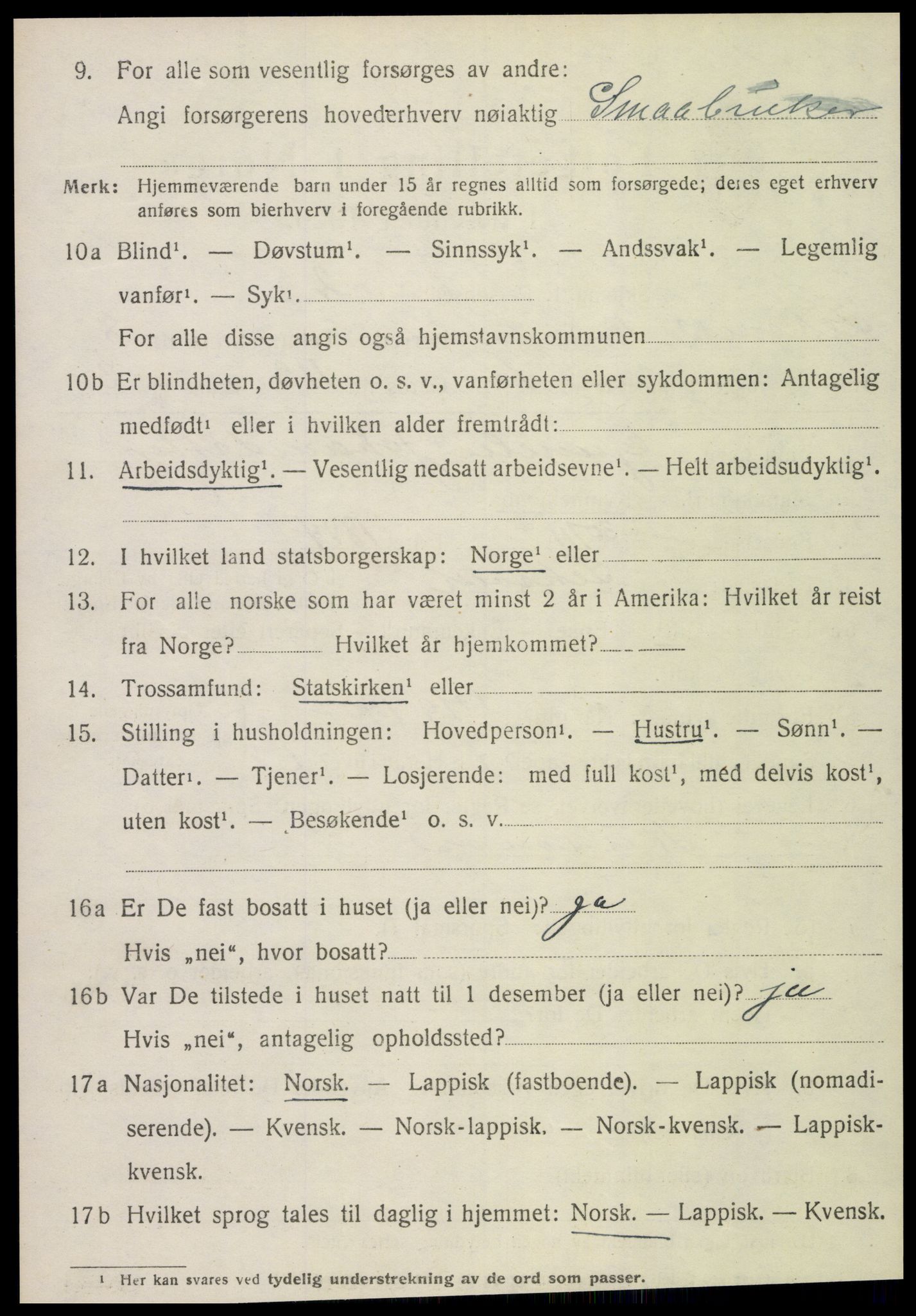 SAT, Folketelling 1920 for 1718 Leksvik herred, 1920, s. 6663