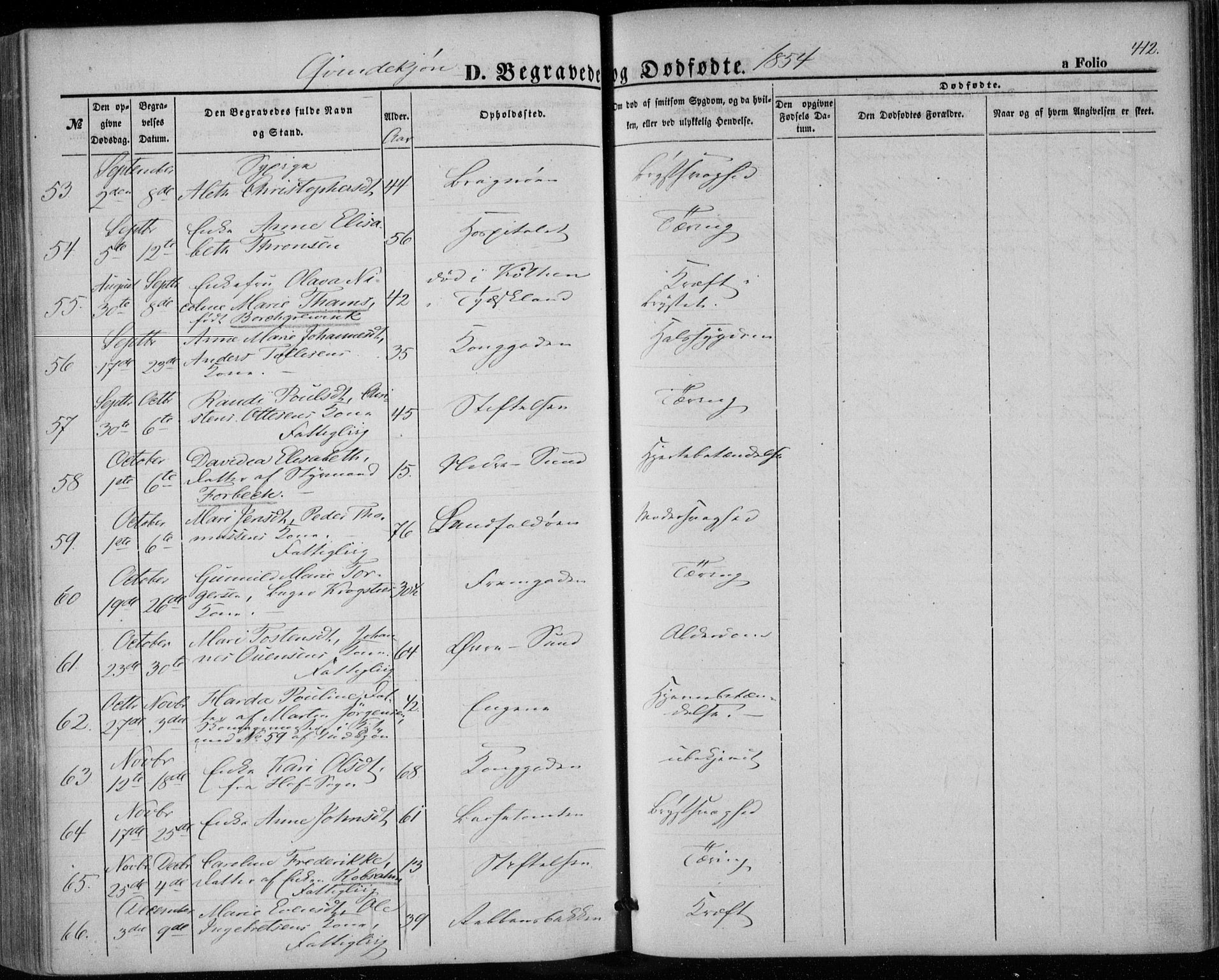Bragernes kirkebøker, AV/SAKO-A-6/F/Fb/L0002: Ministerialbok nr. II 2, 1848-1859, s. 412