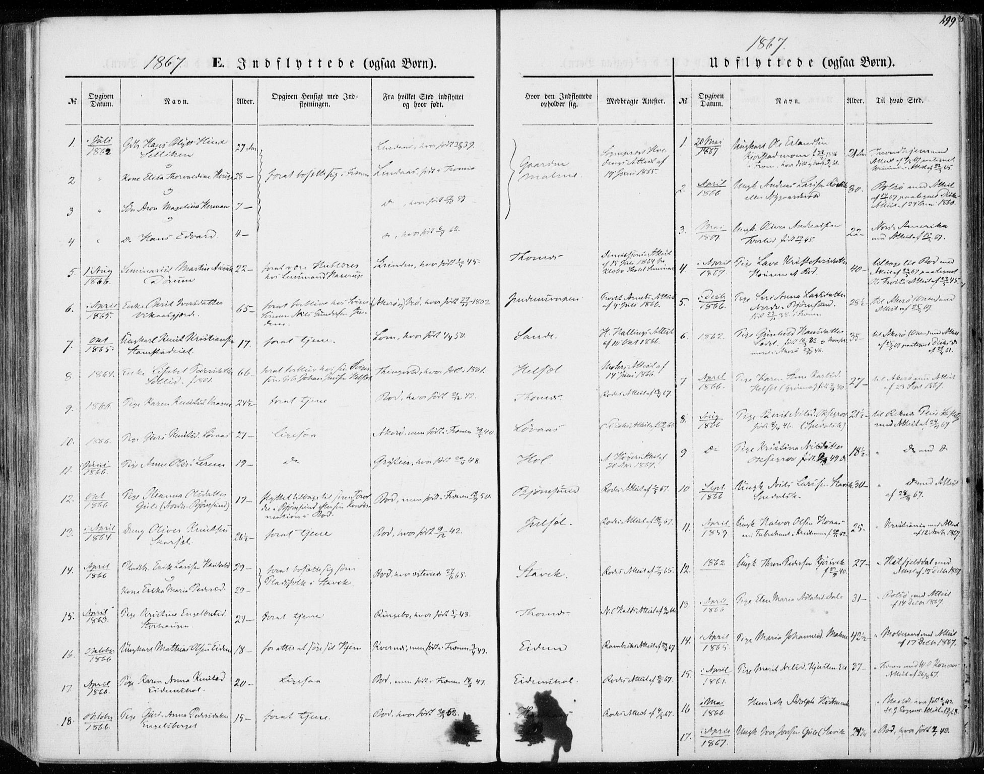 Ministerialprotokoller, klokkerbøker og fødselsregistre - Møre og Romsdal, AV/SAT-A-1454/565/L0748: Ministerialbok nr. 565A02, 1845-1872, s. 299