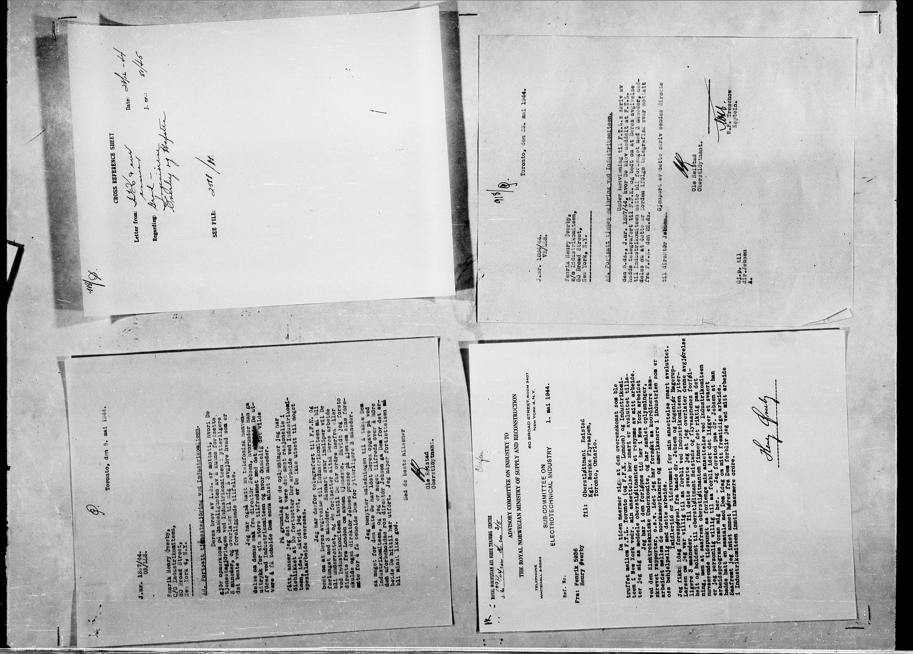 Forsvaret, Flyvåpnenes treningsleir 1940-1945, AV/RA-RAFA-3974/V/L0047: Ekspedisjonskontoret.
Personellsaker N - Ø., 1940-1945