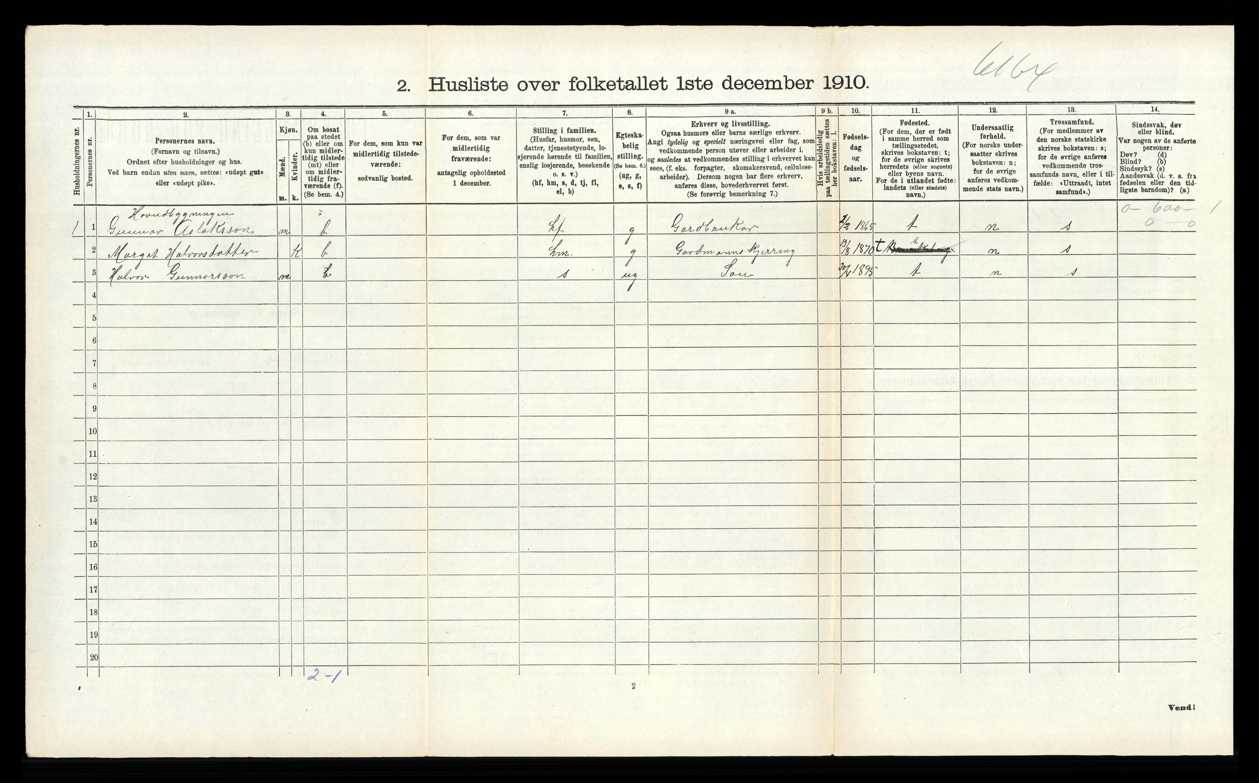 RA, Folketelling 1910 for 0829 Kviteseid herred, 1910, s. 1153