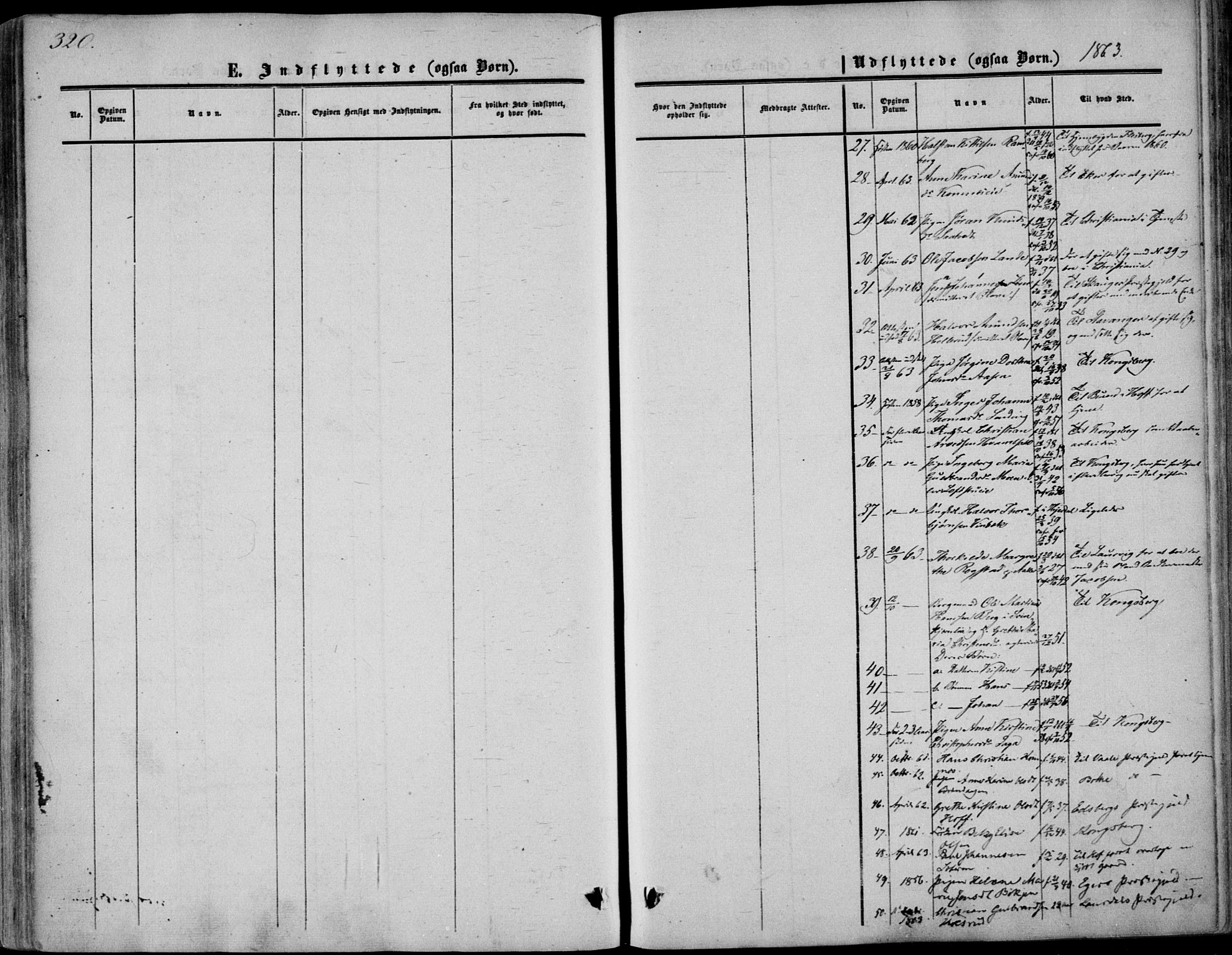 Sandsvær kirkebøker, SAKO/A-244/F/Fa/L0006: Ministerialbok nr. I 6, 1857-1868, s. 320