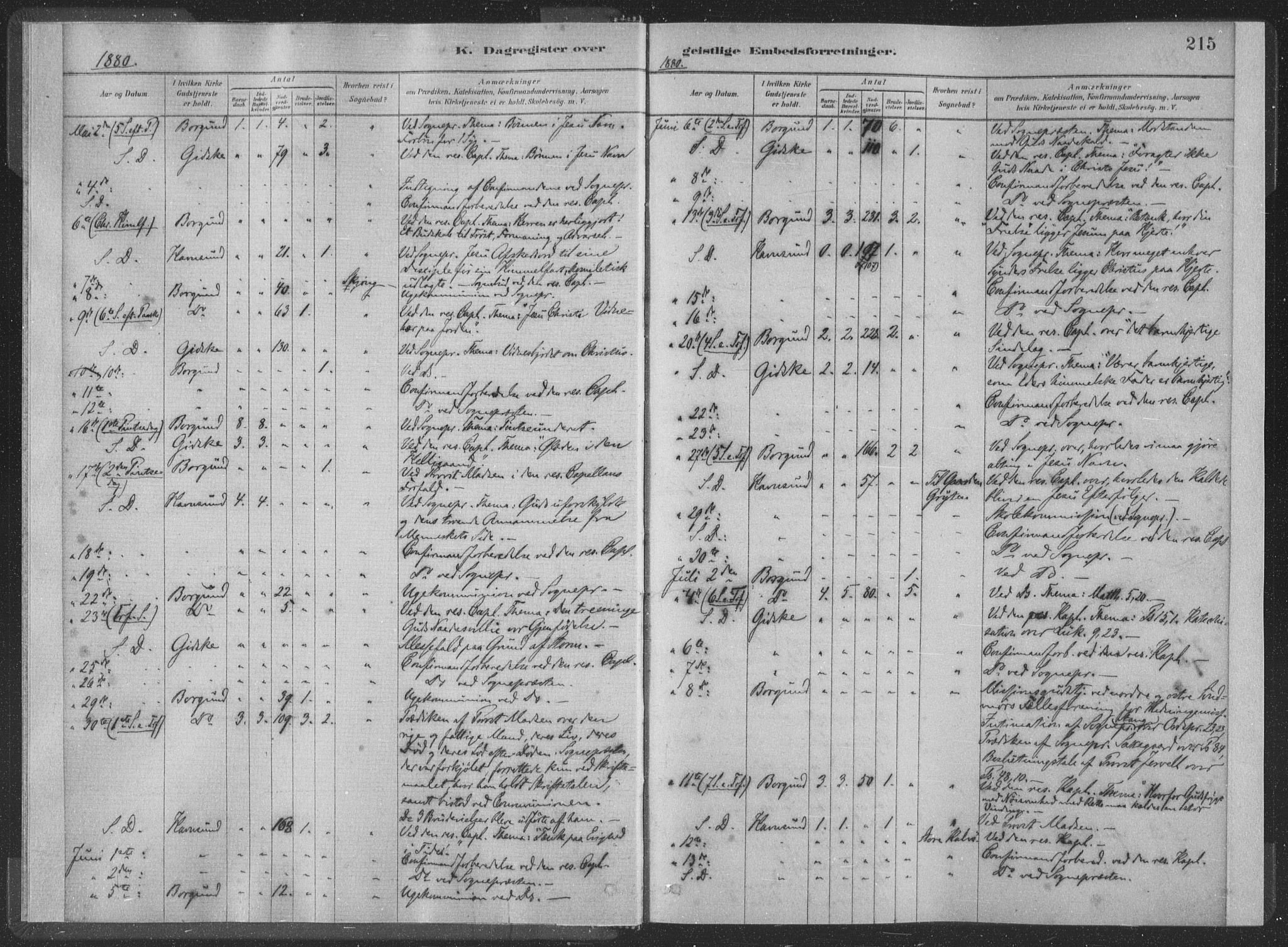 Ministerialprotokoller, klokkerbøker og fødselsregistre - Møre og Romsdal, AV/SAT-A-1454/528/L0404: Ministerialbok nr. 528A13II, 1880-1922, s. 215