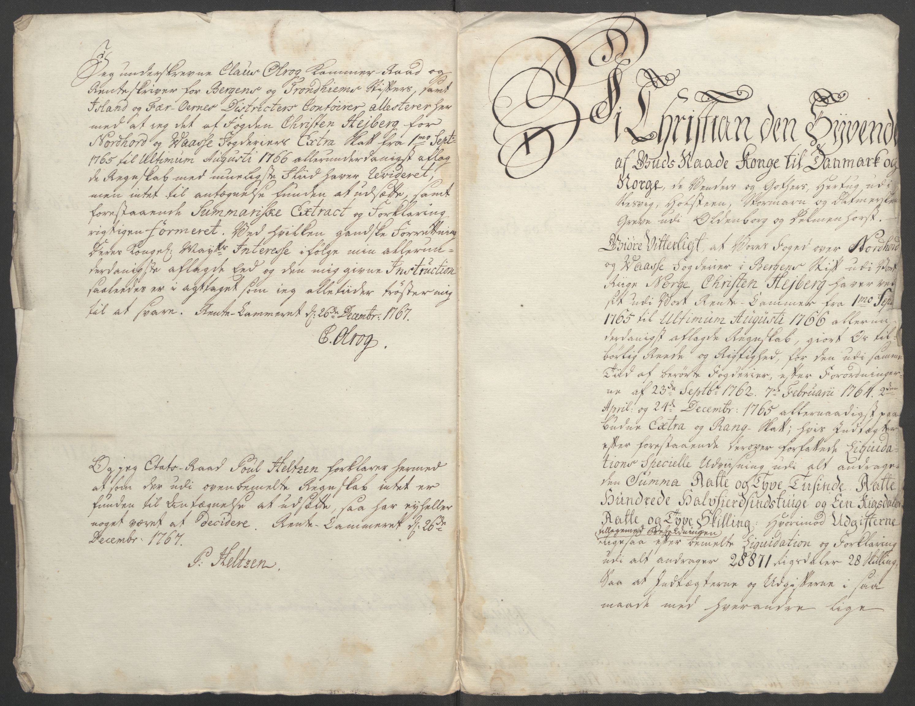 Rentekammeret inntil 1814, Reviderte regnskaper, Fogderegnskap, RA/EA-4092/R51/L3303: Ekstraskatten Nordhordland og Voss, 1762-1772, s. 115