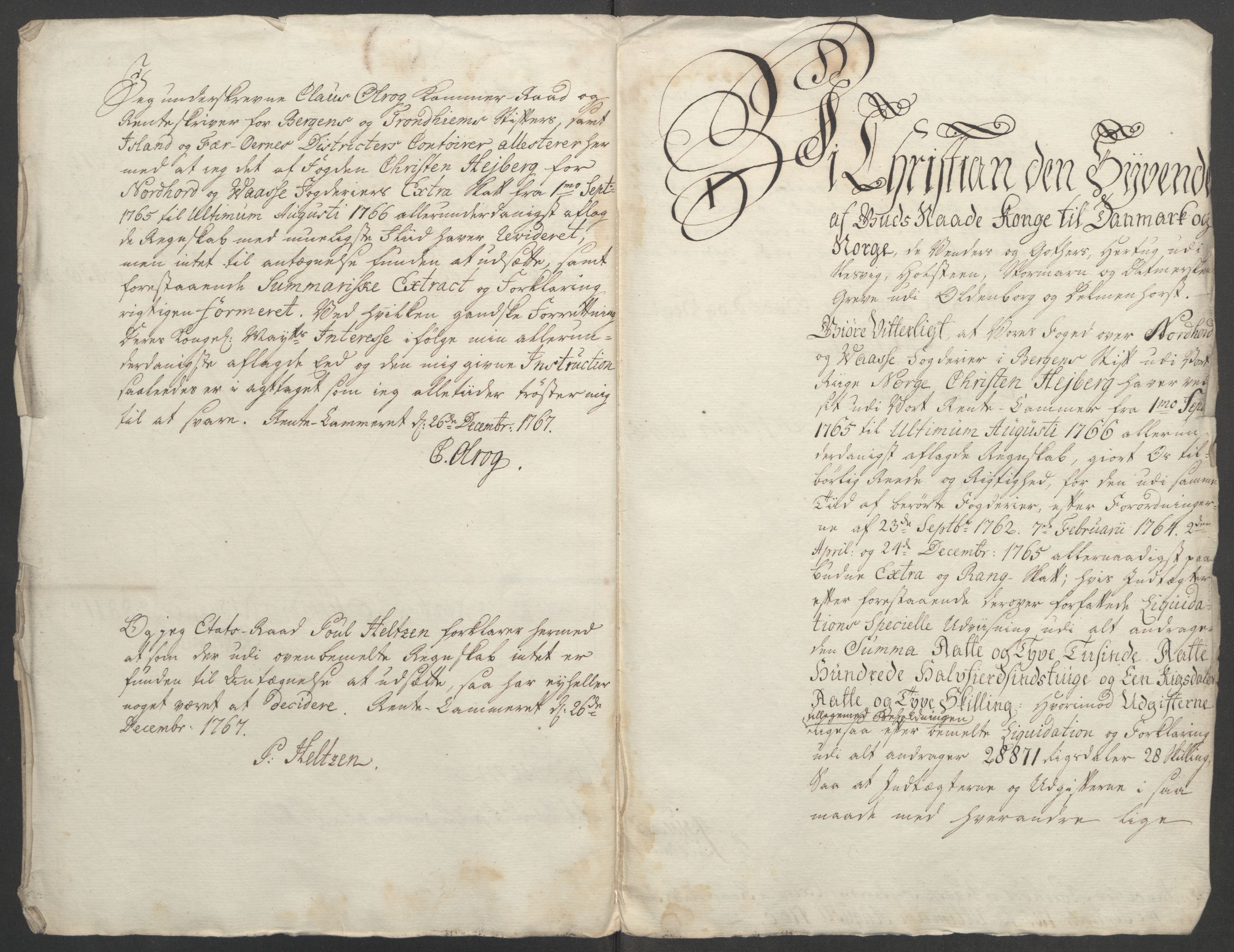 Rentekammeret inntil 1814, Reviderte regnskaper, Fogderegnskap, AV/RA-EA-4092/R51/L3303: Ekstraskatten Nordhordland og Voss, 1762-1772, s. 115