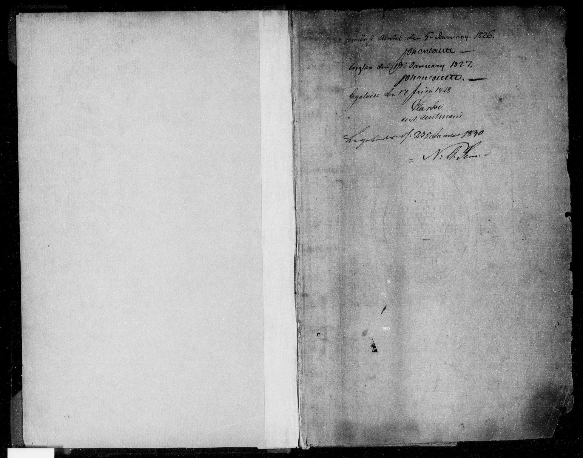 Lier, Røyken og Hurum sorenskriveri, SAKO/A-89/G/Gb/Gba/L0008: Panteregister nr. I 8, 1825-1843, s. 1
