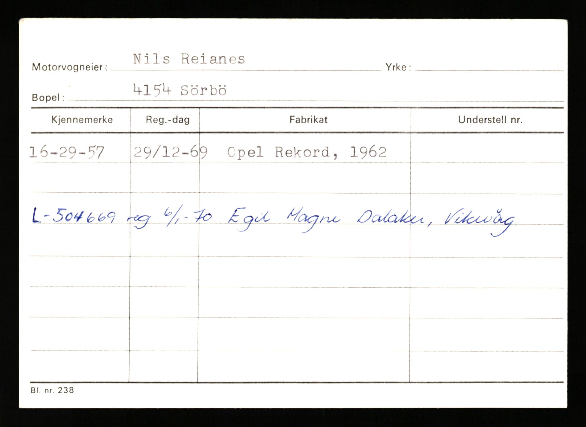 Stavanger trafikkstasjon, AV/SAST-A-101942/0/G/L0010: Registreringsnummer: 130000 - 239953, 1930-1971, s. 1133