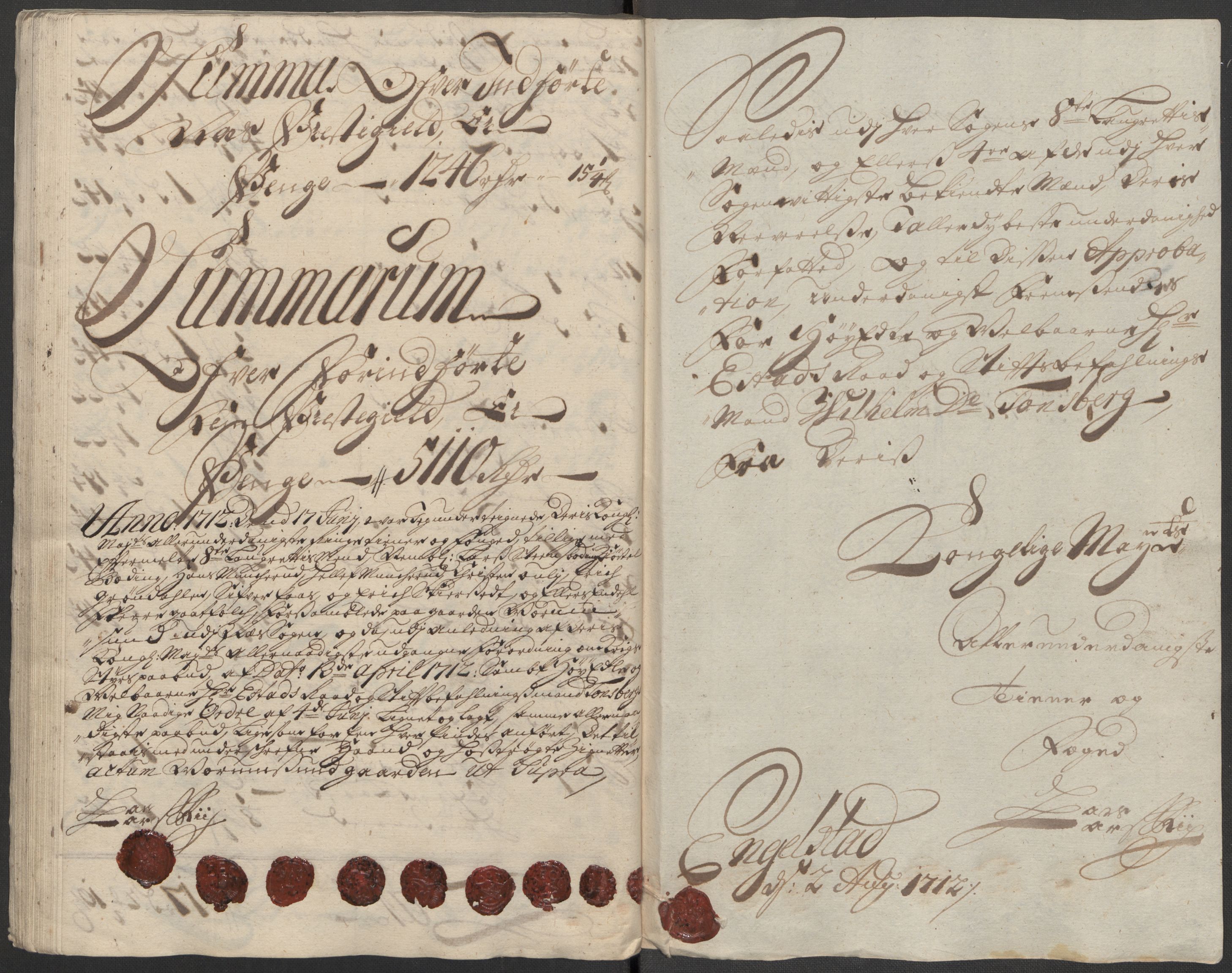 Rentekammeret inntil 1814, Reviderte regnskaper, Fogderegnskap, AV/RA-EA-4092/R12/L0722: Fogderegnskap Øvre Romerike, 1712, s. 189