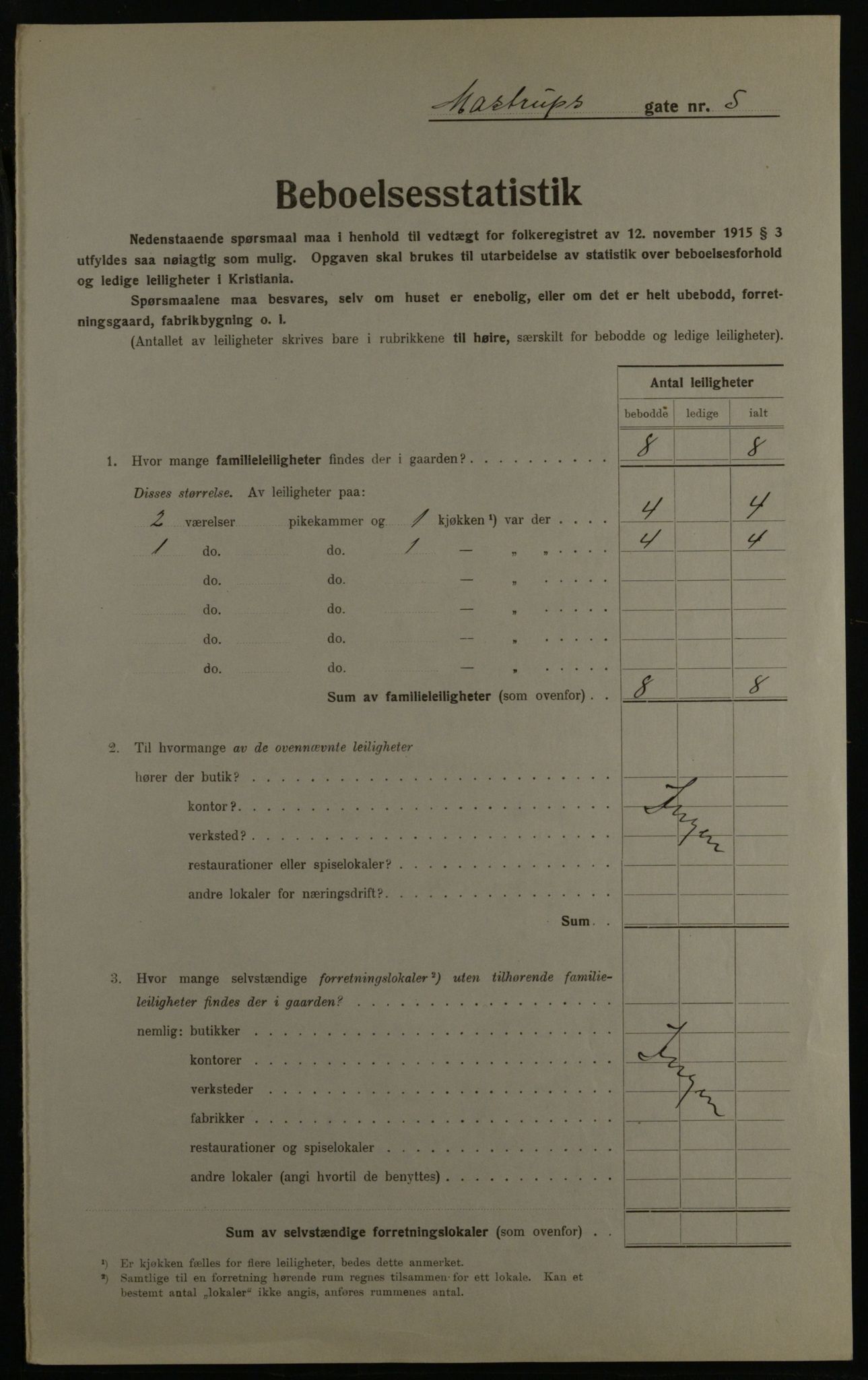 OBA, Kommunal folketelling 1.12.1923 for Kristiania, 1923, s. 71784