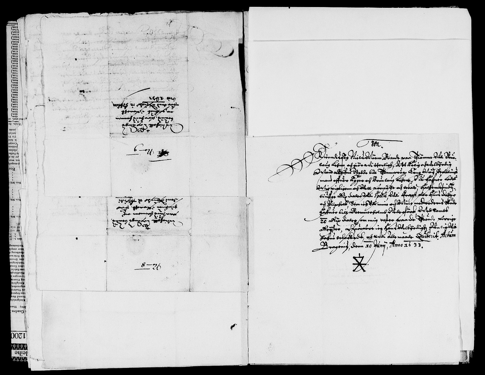 Rentekammeret inntil 1814, Reviderte regnskaper, Lensregnskaper, AV/RA-EA-5023/R/Rb/Rbl/L0005: Brunla len med Eiker len 1626-37, 1632-1635