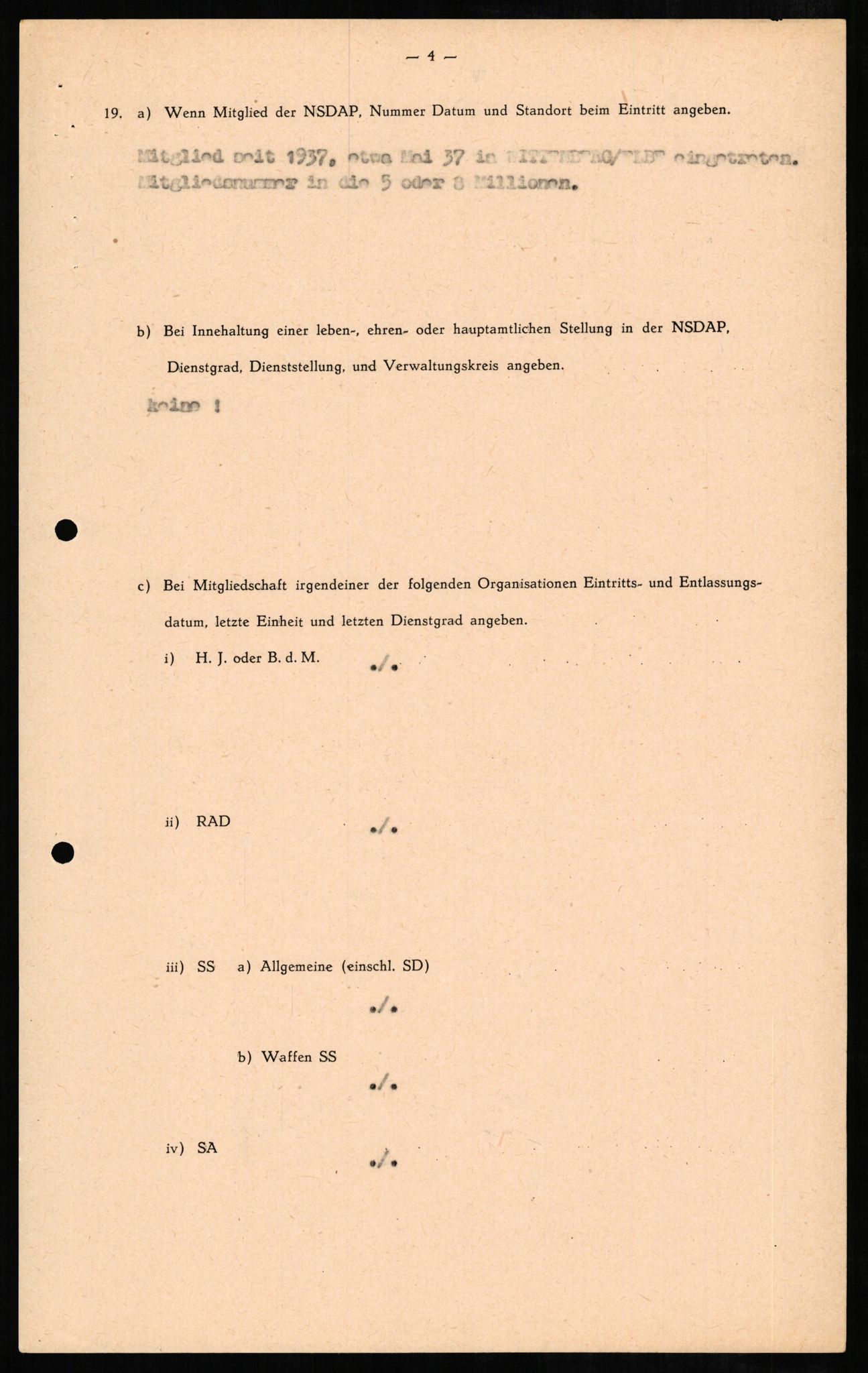 Forsvaret, Forsvarets overkommando II, AV/RA-RAFA-3915/D/Db/L0006: CI Questionaires. Tyske okkupasjonsstyrker i Norge. Tyskere., 1945-1946, s. 185