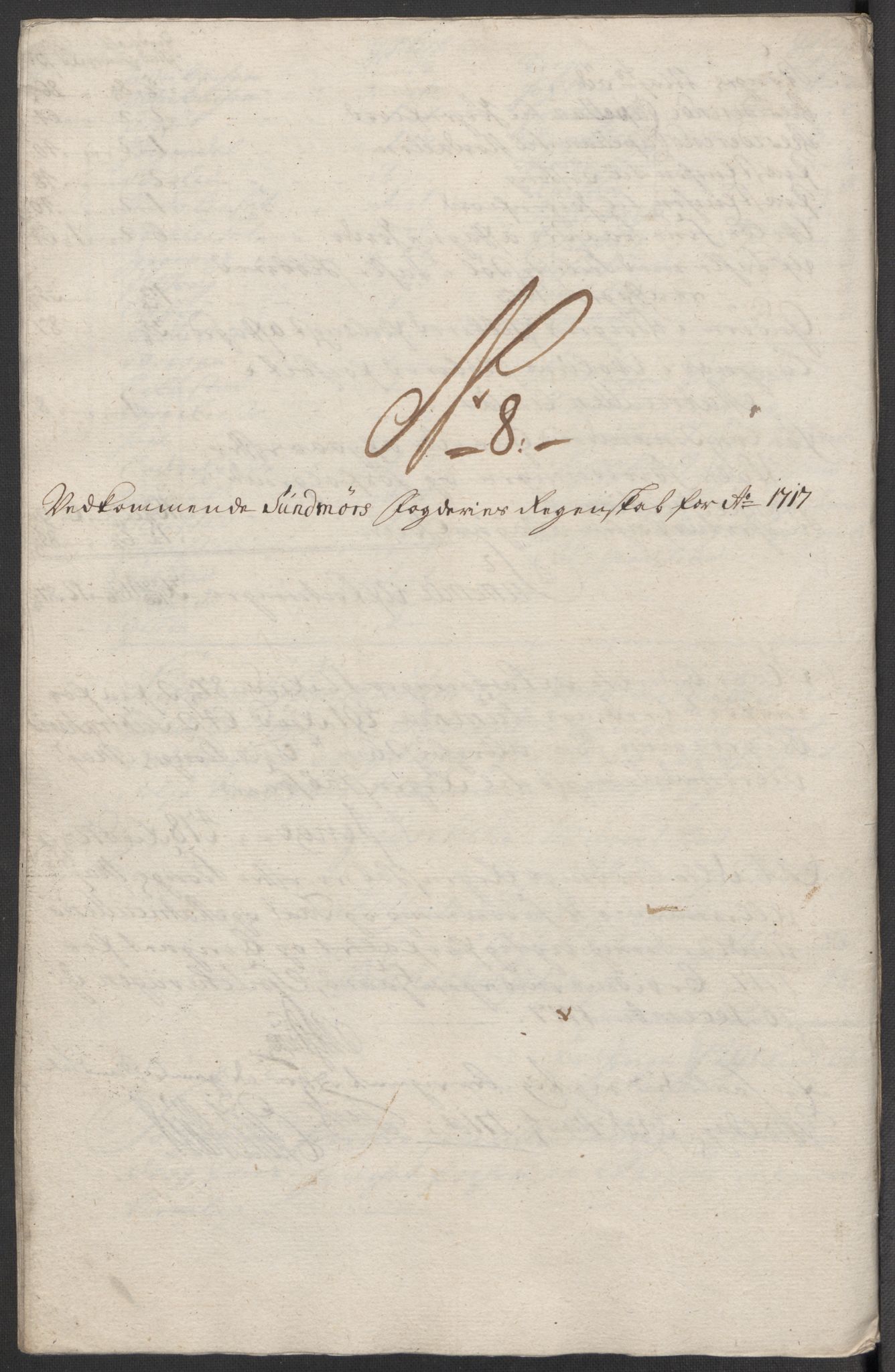 Rentekammeret inntil 1814, Reviderte regnskaper, Fogderegnskap, AV/RA-EA-4092/R54/L3569: Fogderegnskap Sunnmøre, 1717, s. 158