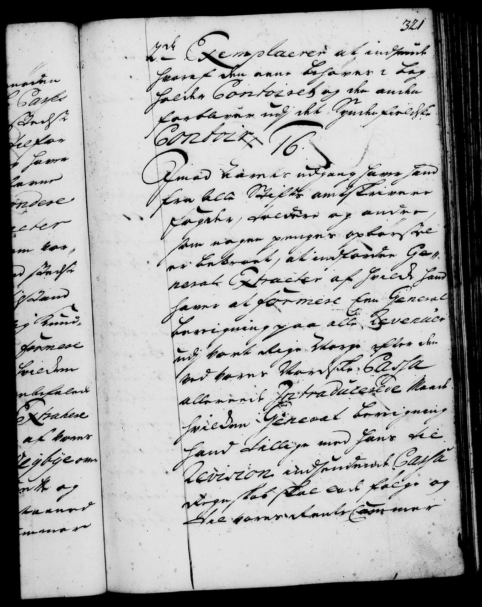 Rentekammeret, Kammerkanselliet, AV/RA-EA-3111/G/Gg/Ggi/L0001: Norsk instruksjonsprotokoll med register (merket RK 53.34), 1720-1729, s. 321
