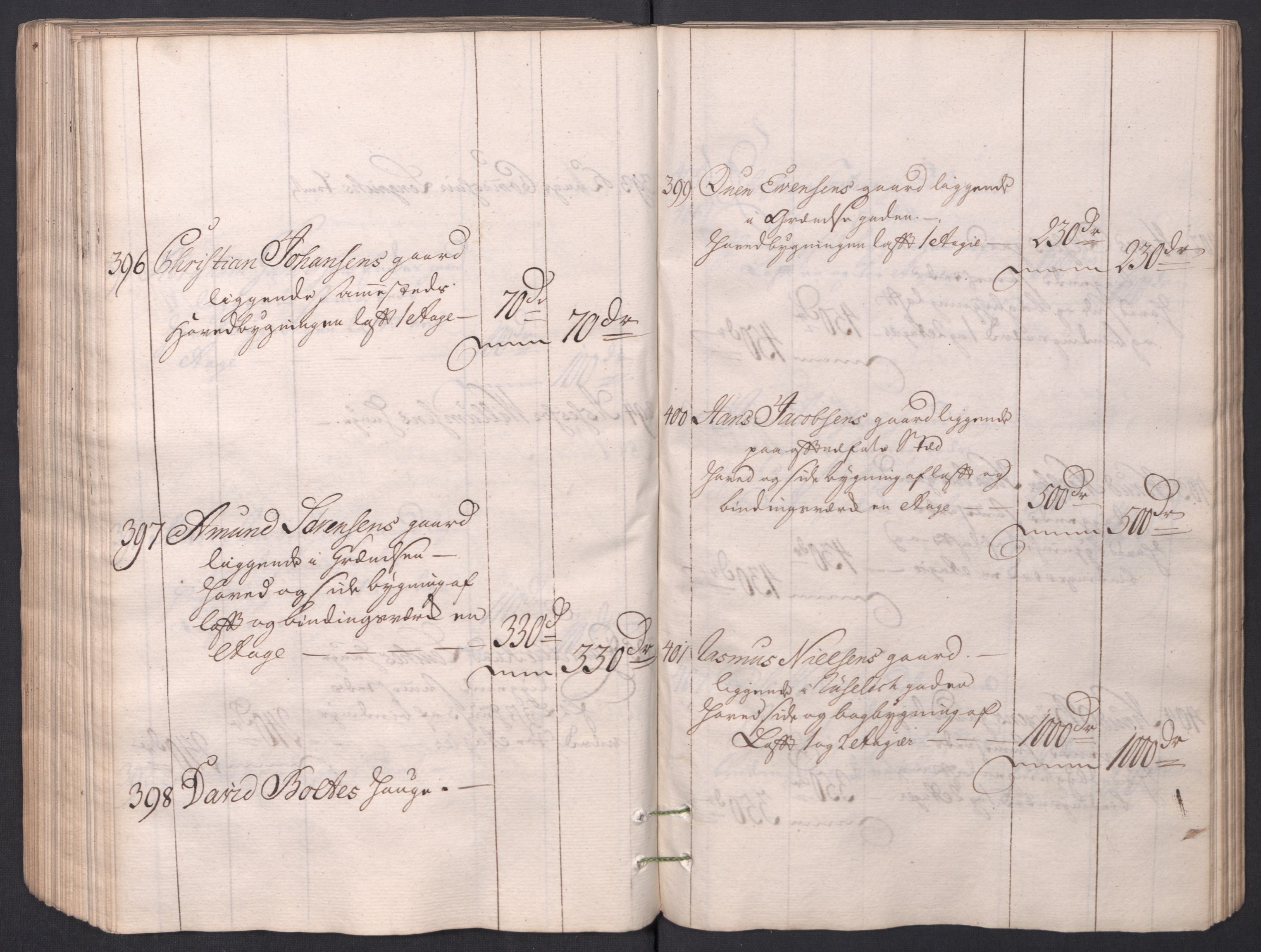 Kristiania stiftamt, AV/SAO-A-10386/I/Ia/L0001/0002: Branntakster / Christiania, 1766-1767