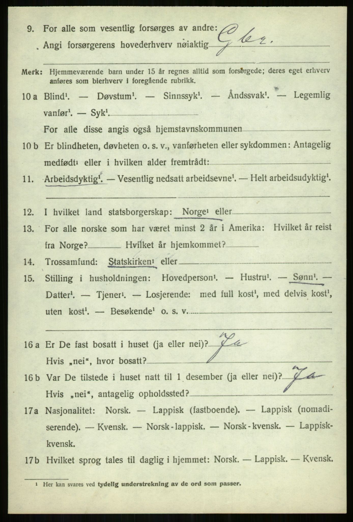 SATØ, Folketelling 1920 for 1924 Målselv herred, 1920, s. 3052