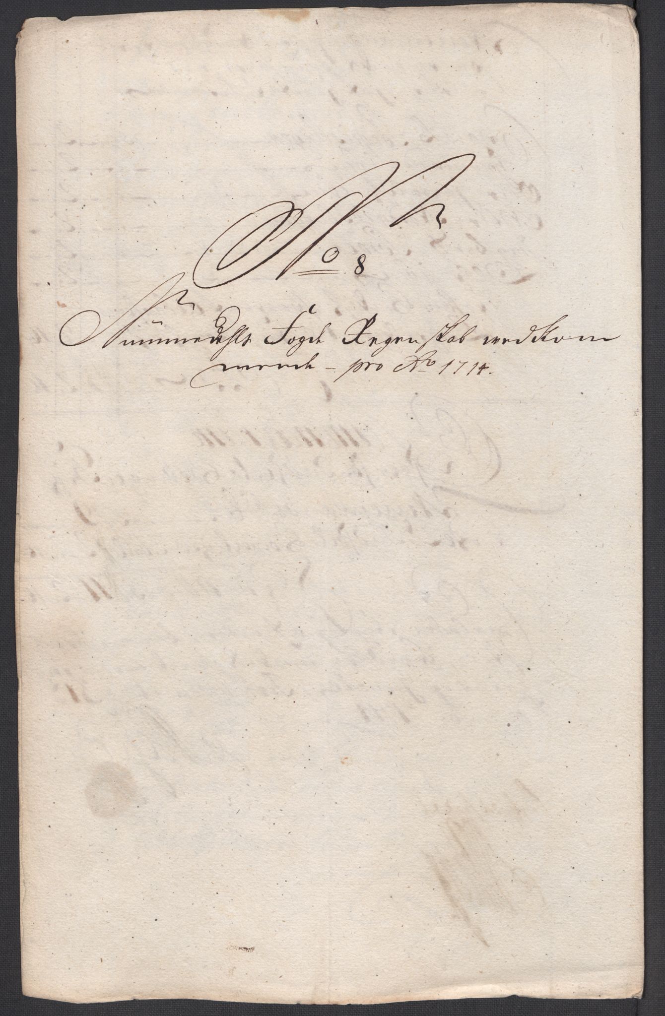 Rentekammeret inntil 1814, Reviderte regnskaper, Fogderegnskap, AV/RA-EA-4092/R64/L4435: Fogderegnskap Namdal, 1714, s. 118