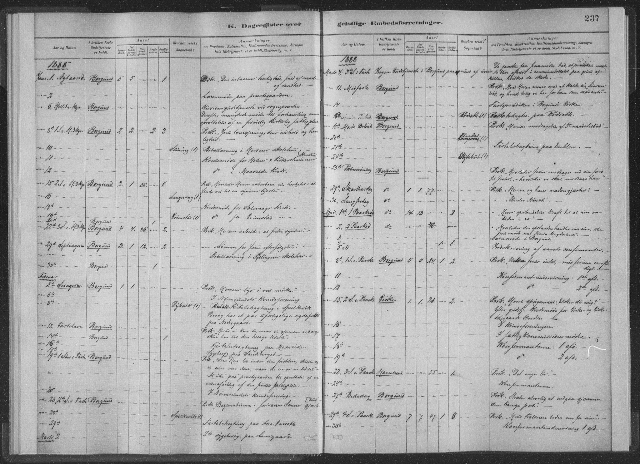 Ministerialprotokoller, klokkerbøker og fødselsregistre - Møre og Romsdal, AV/SAT-A-1454/528/L0404: Ministerialbok nr. 528A13II, 1880-1922, s. 237