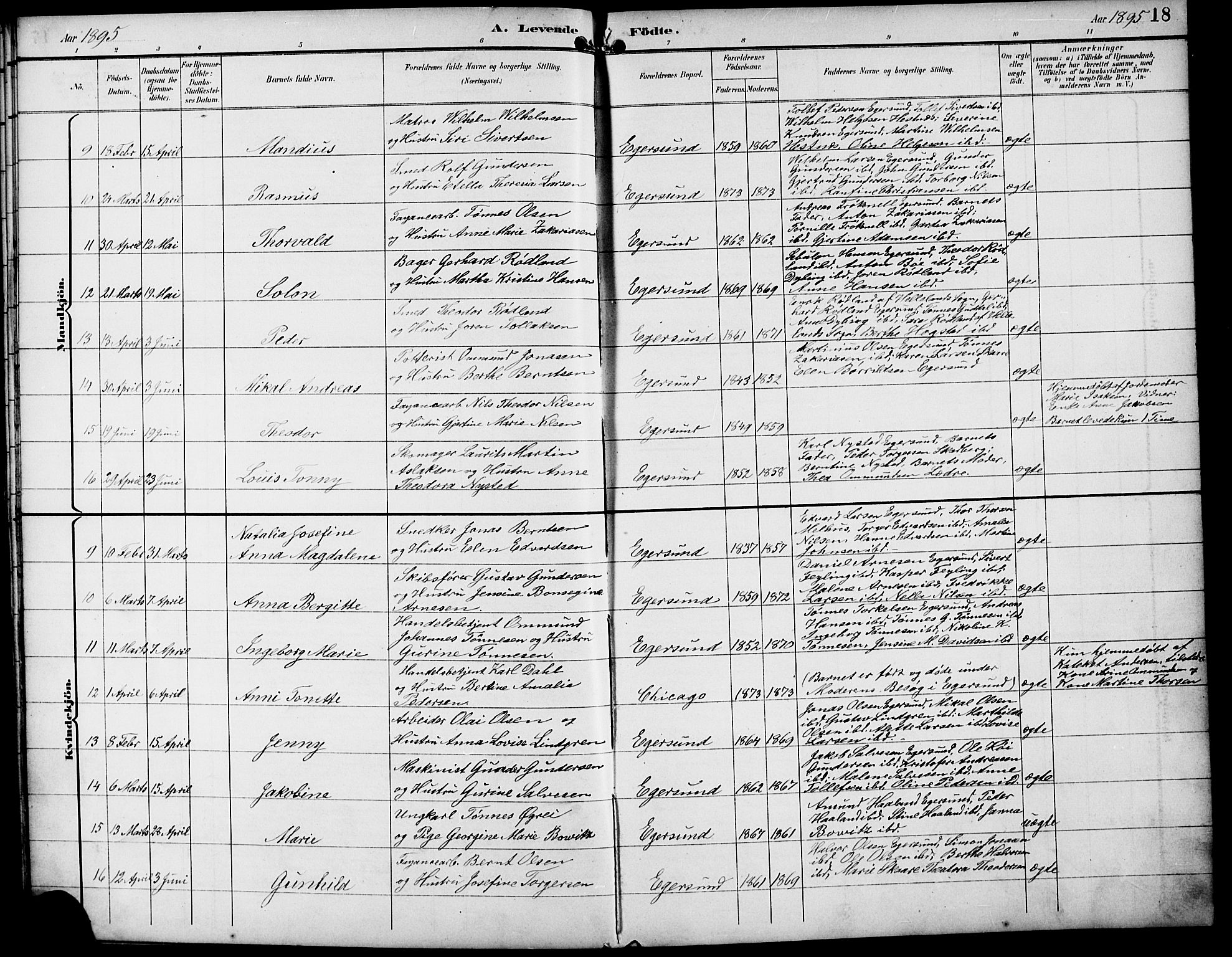 Eigersund sokneprestkontor, AV/SAST-A-101807/S09/L0010: Klokkerbok nr. B 10, 1893-1907, s. 18