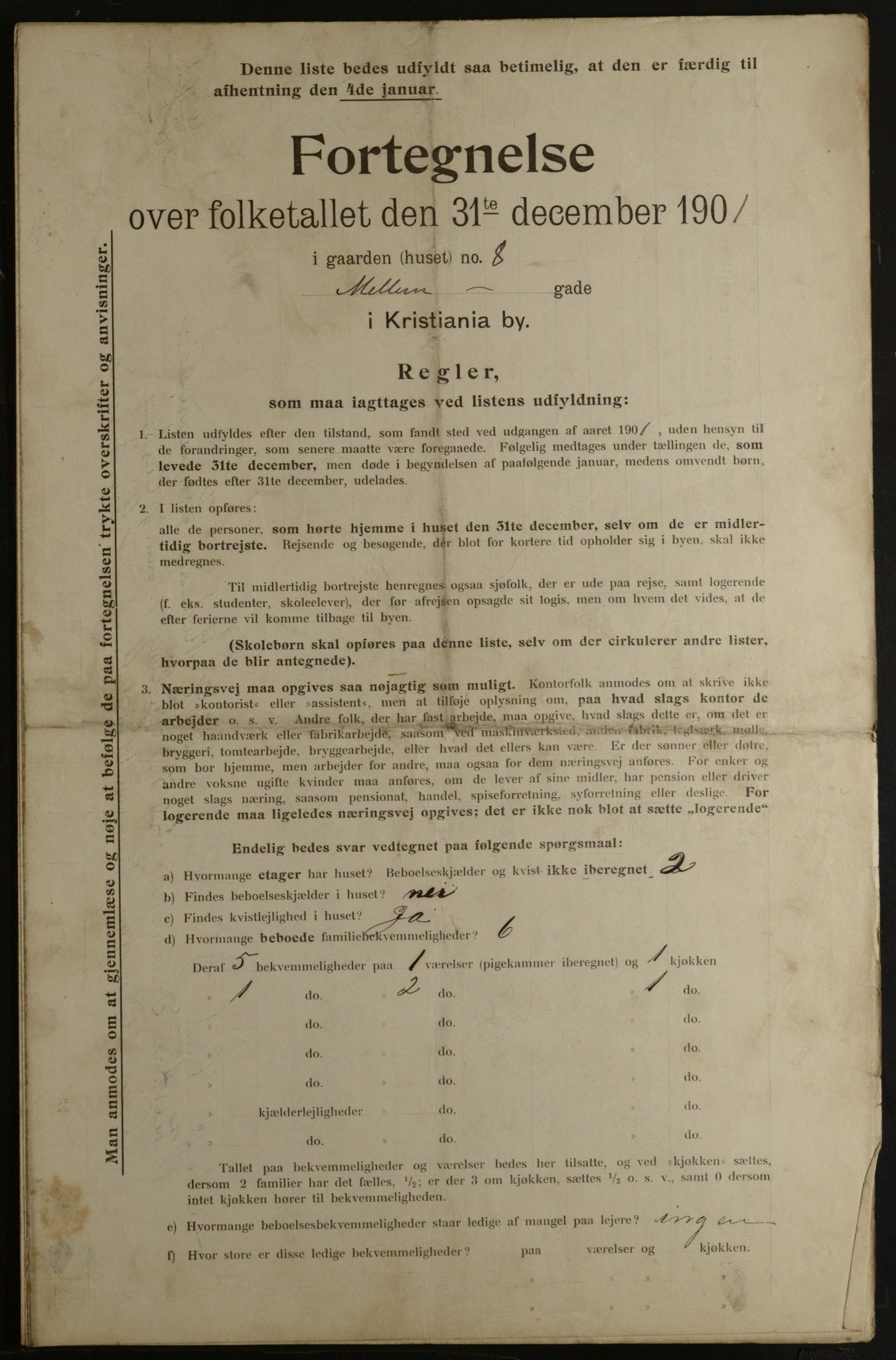 OBA, Kommunal folketelling 31.12.1901 for Kristiania kjøpstad, 1901, s. 10022