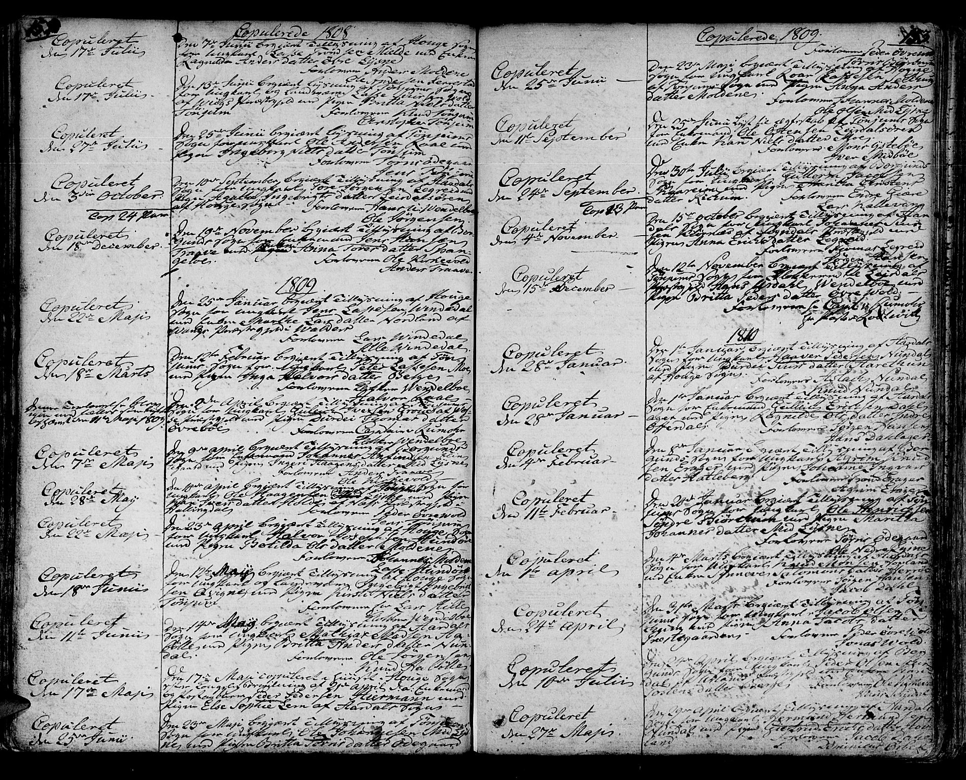 Lærdal sokneprestembete, AV/SAB-A-81201: Ministerialbok nr. A 4, 1805-1821, s. 152-153